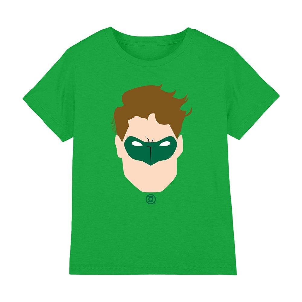 Green - DC Comics - Green Lantern Face Kids T-Shirt Kelly Green - 1