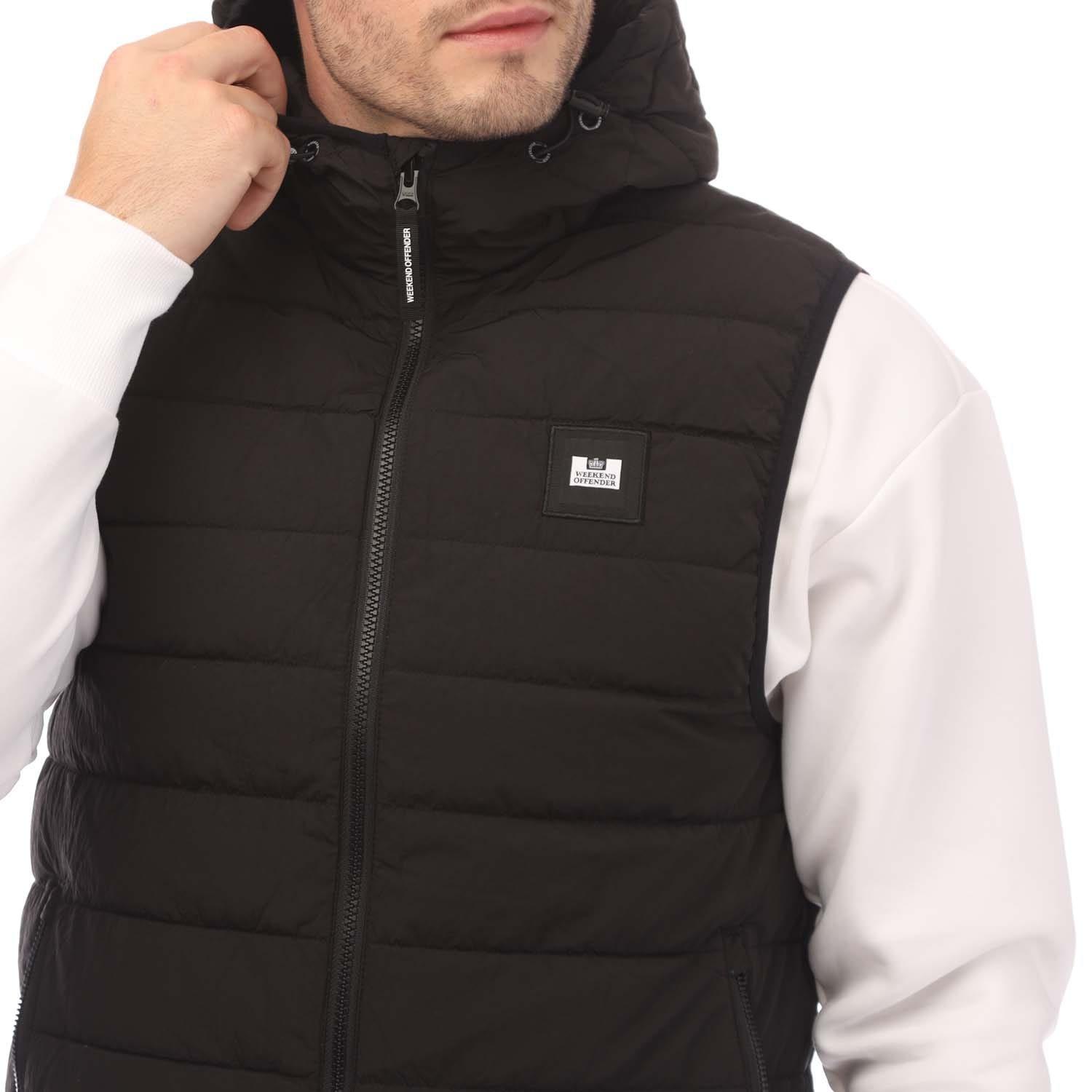 Black - Weekend Offender - Berg Lake Hooded Gilet - 3