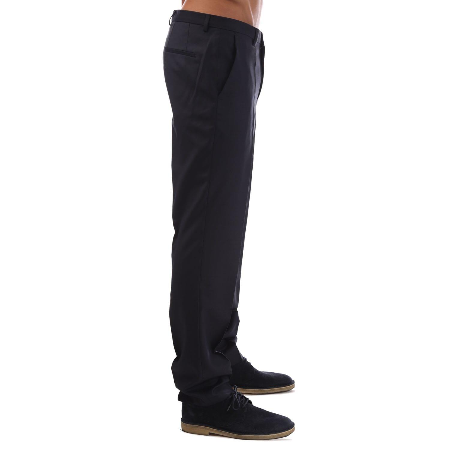 Dark Blue - Hugo - Simmons212 Trousers - 4