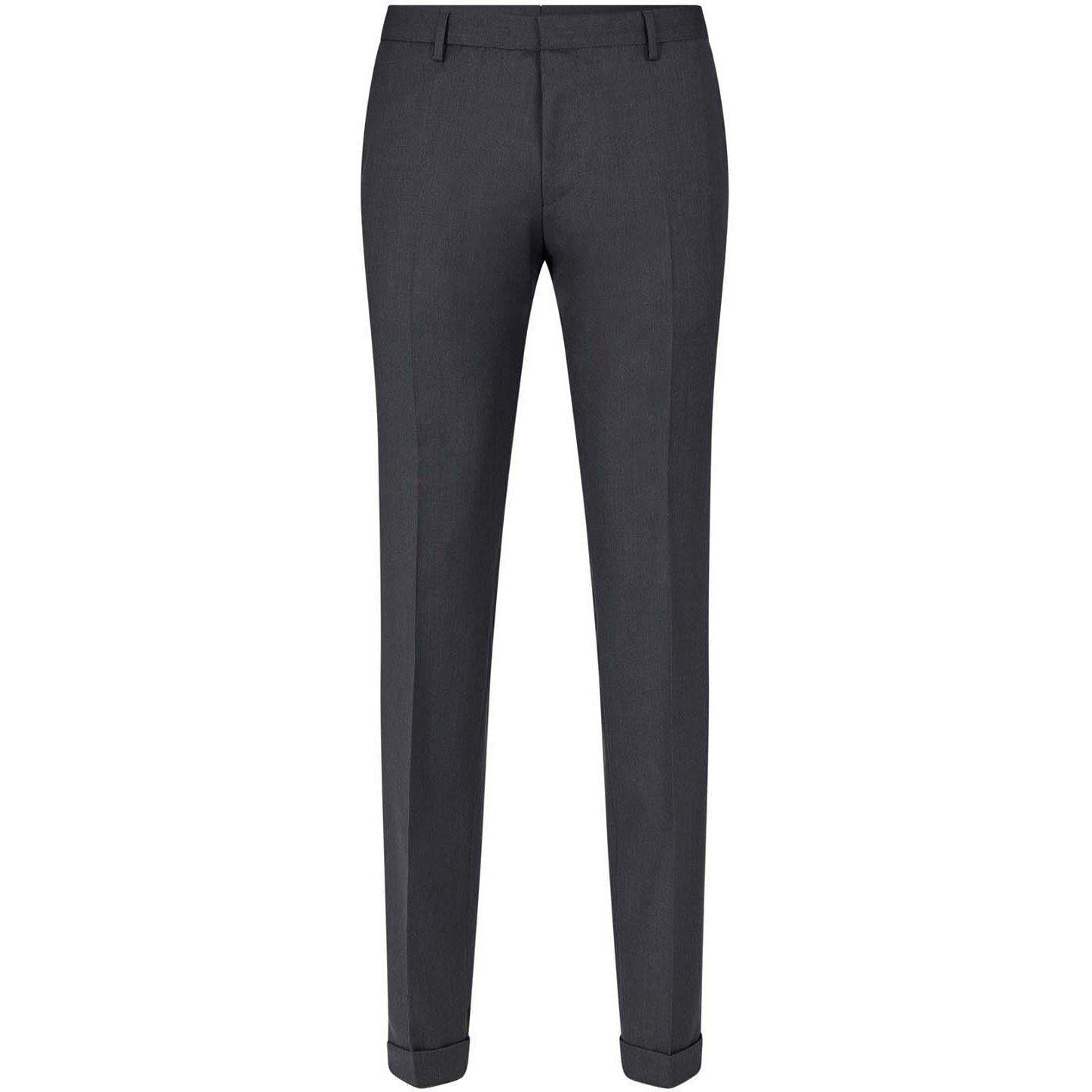 Grey - Boss - Boss Wave Cyl 10191512 01 Straight Leg Trousers Mens