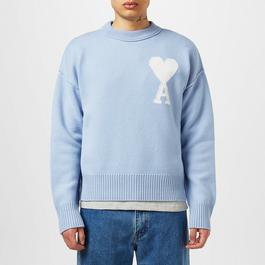 Ami Paris De Coeur Wool Jumper