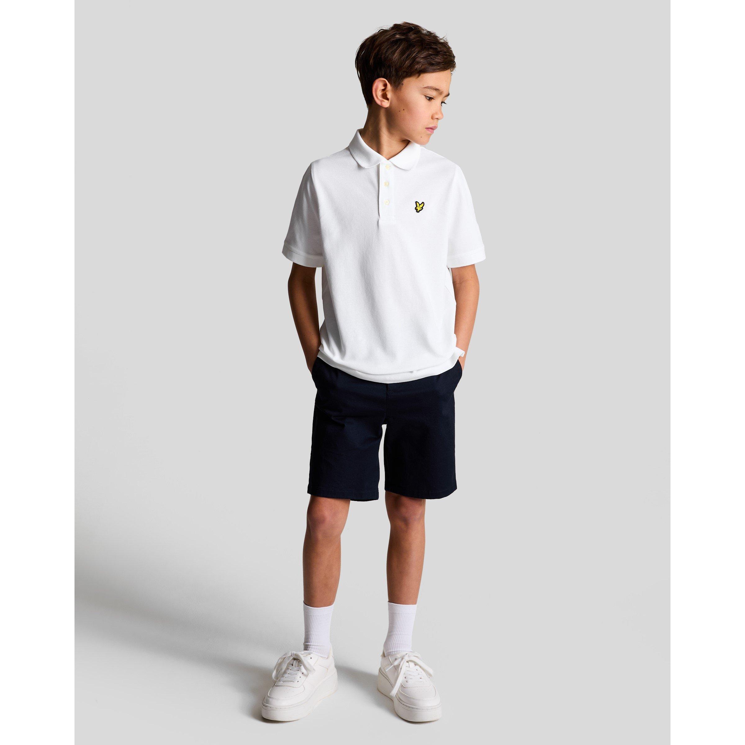 White 626 - Lyle and Scott - Unisex Kids' Classic Short-Sleeve Polo Shirt - 3