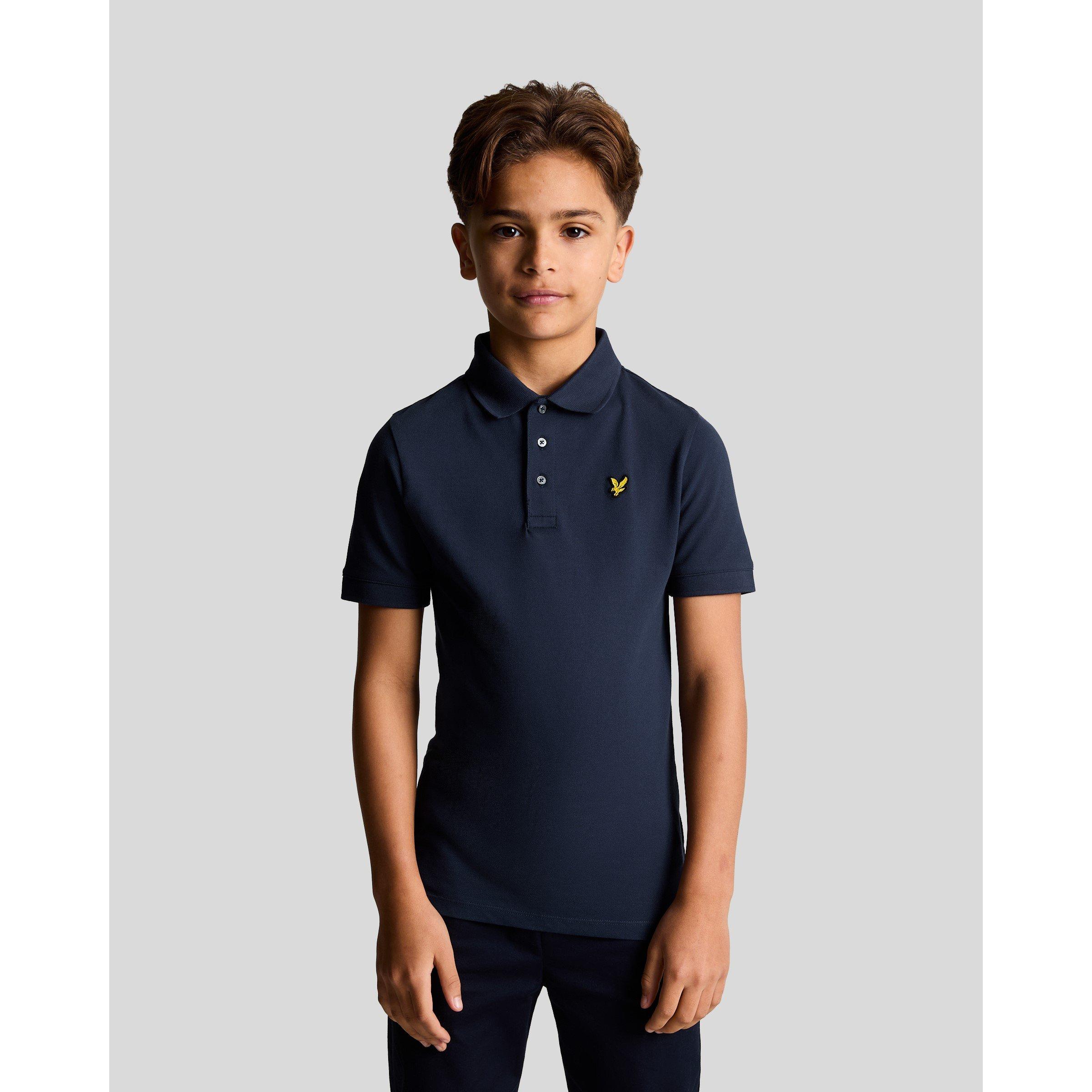 Navy Z99 - Lyle and Scott - Unisex Kids' Classic Short-Sleeve Polo Shirt - 2