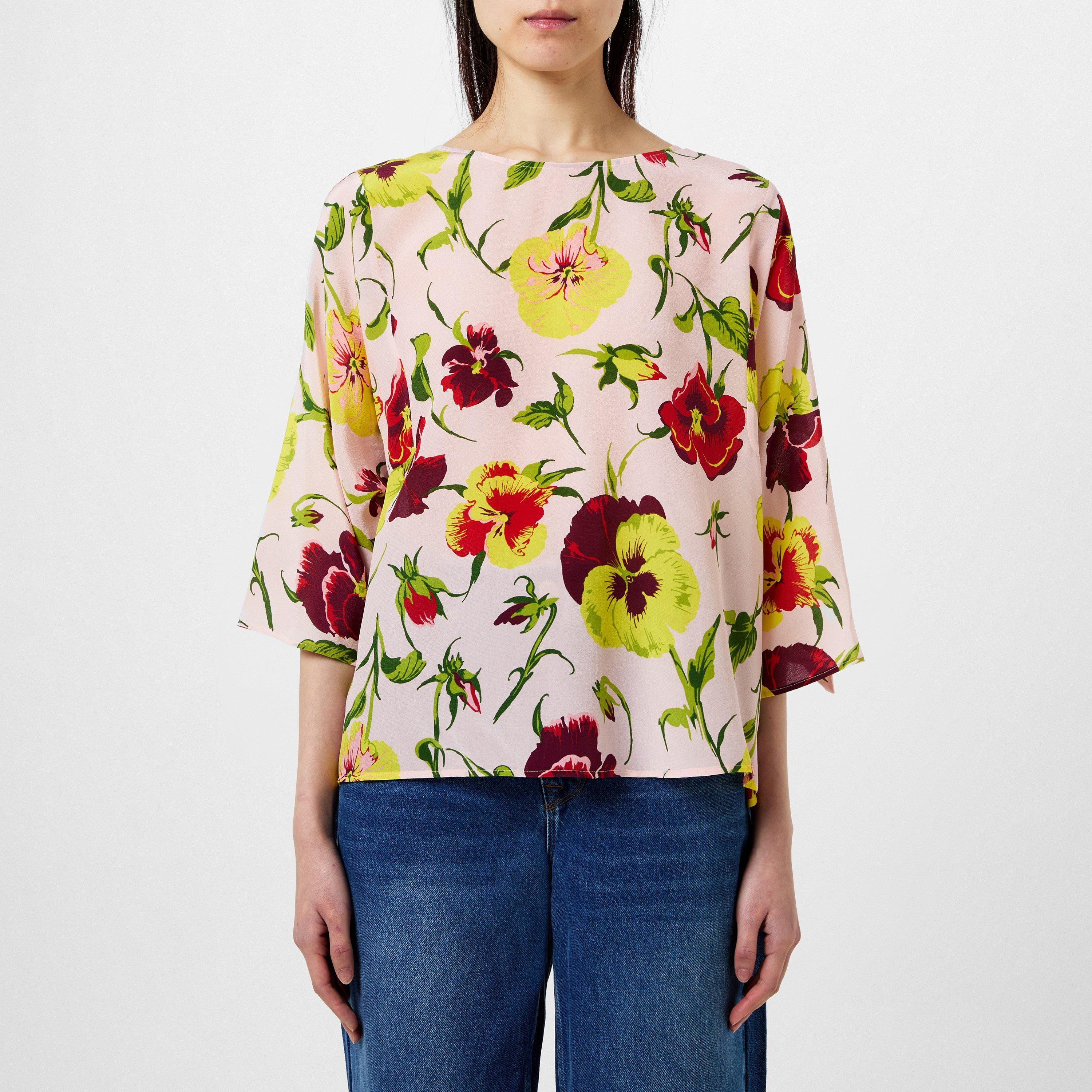 PINK - Weekend Max Mara - Women's Pomposa Floral Long Sleeve Shirt - 1