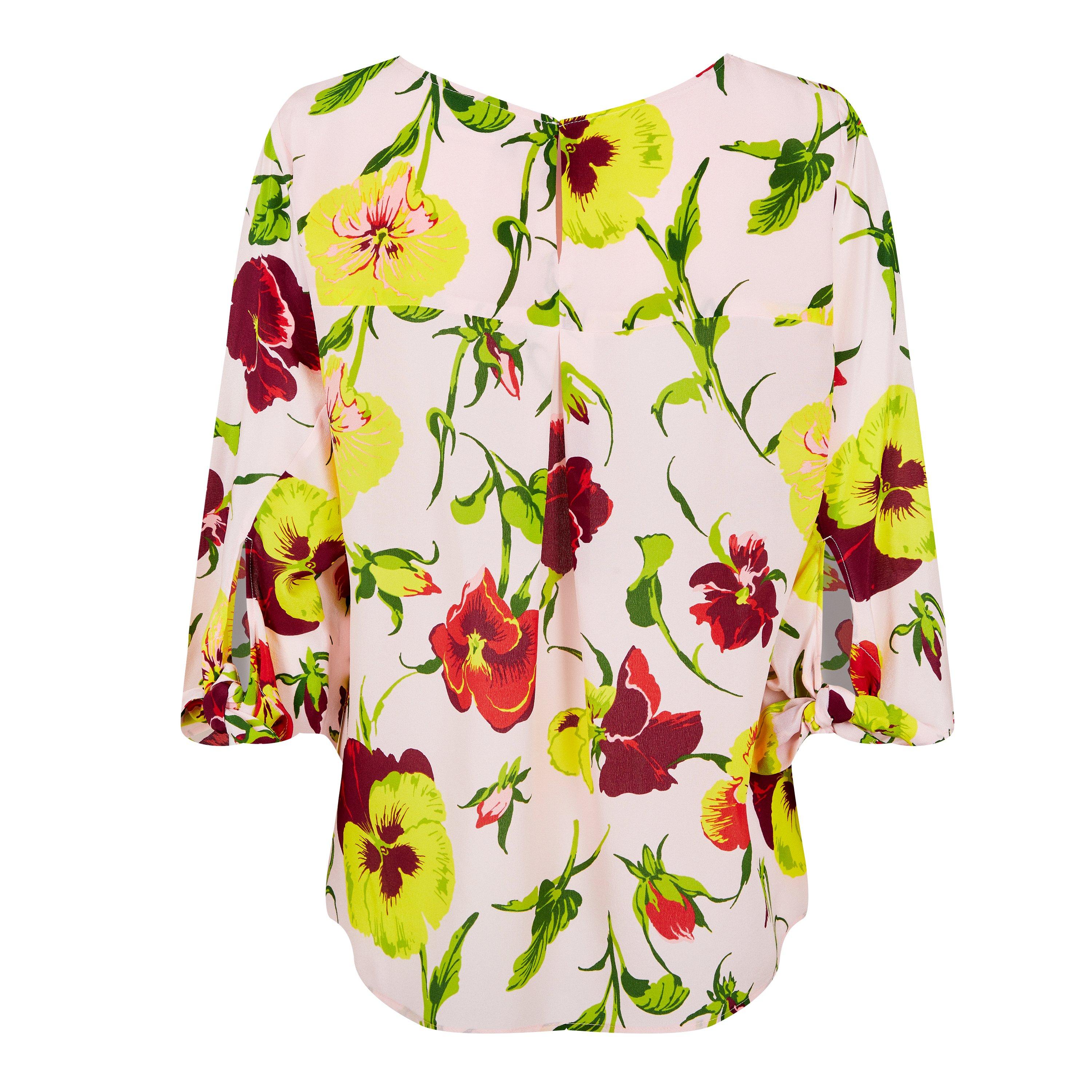 PINK - Weekend Max Mara - Women's Pomposa Floral Long Sleeve Shirt - 6