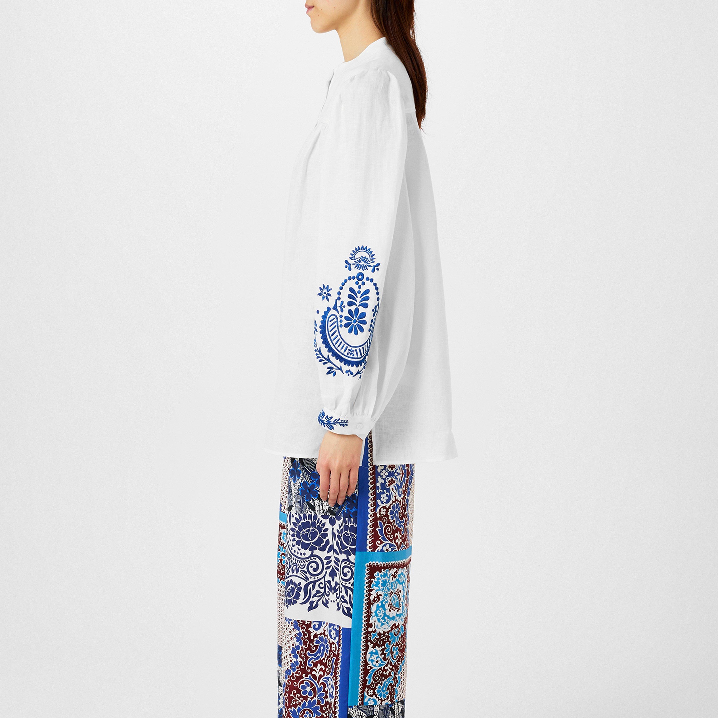 WHITE - Weekend Max Mara - Women's Carnia Long Sleeve Plain Shirt - 2