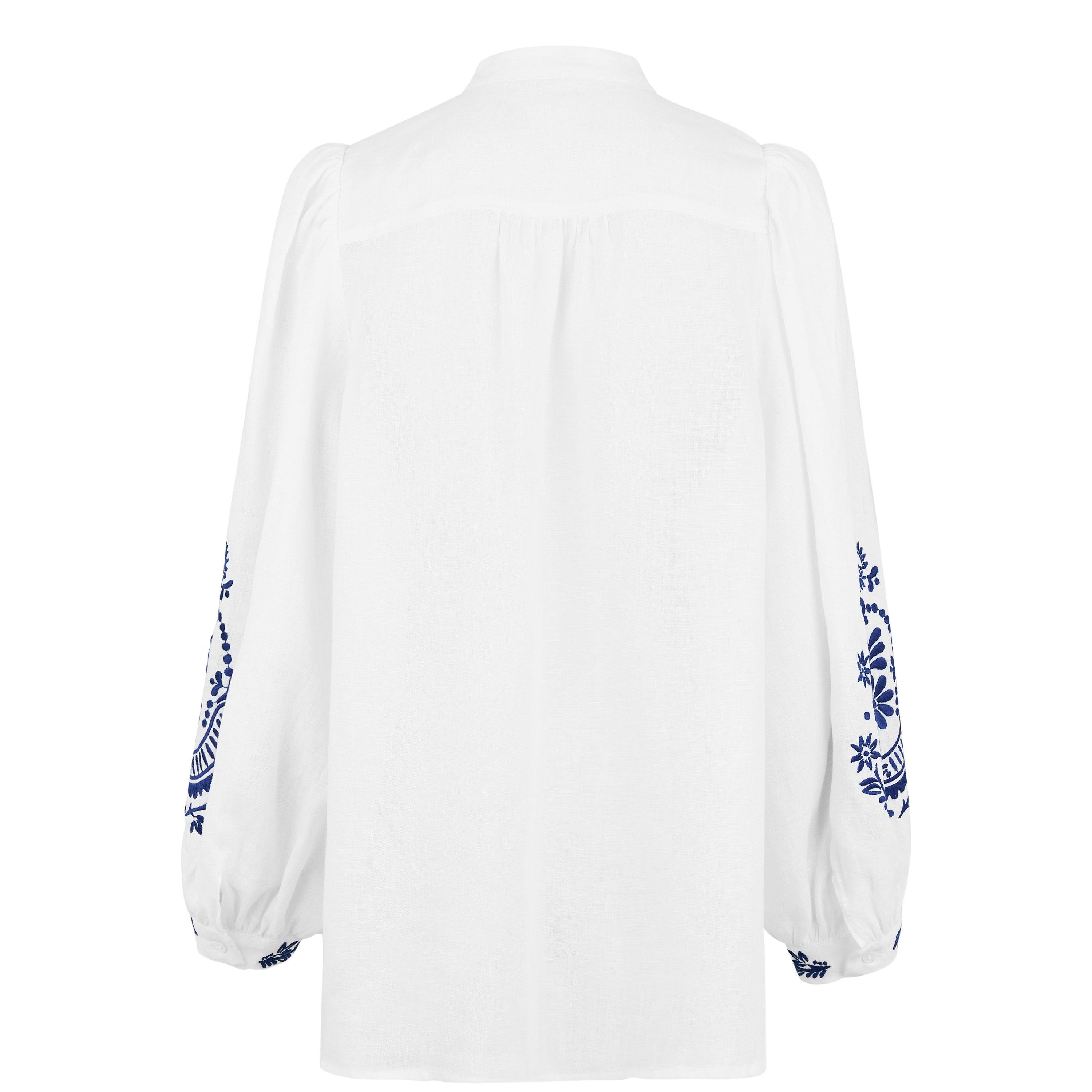 WHITE - Weekend Max Mara - Women's Carnia Long Sleeve Plain Shirt - 6