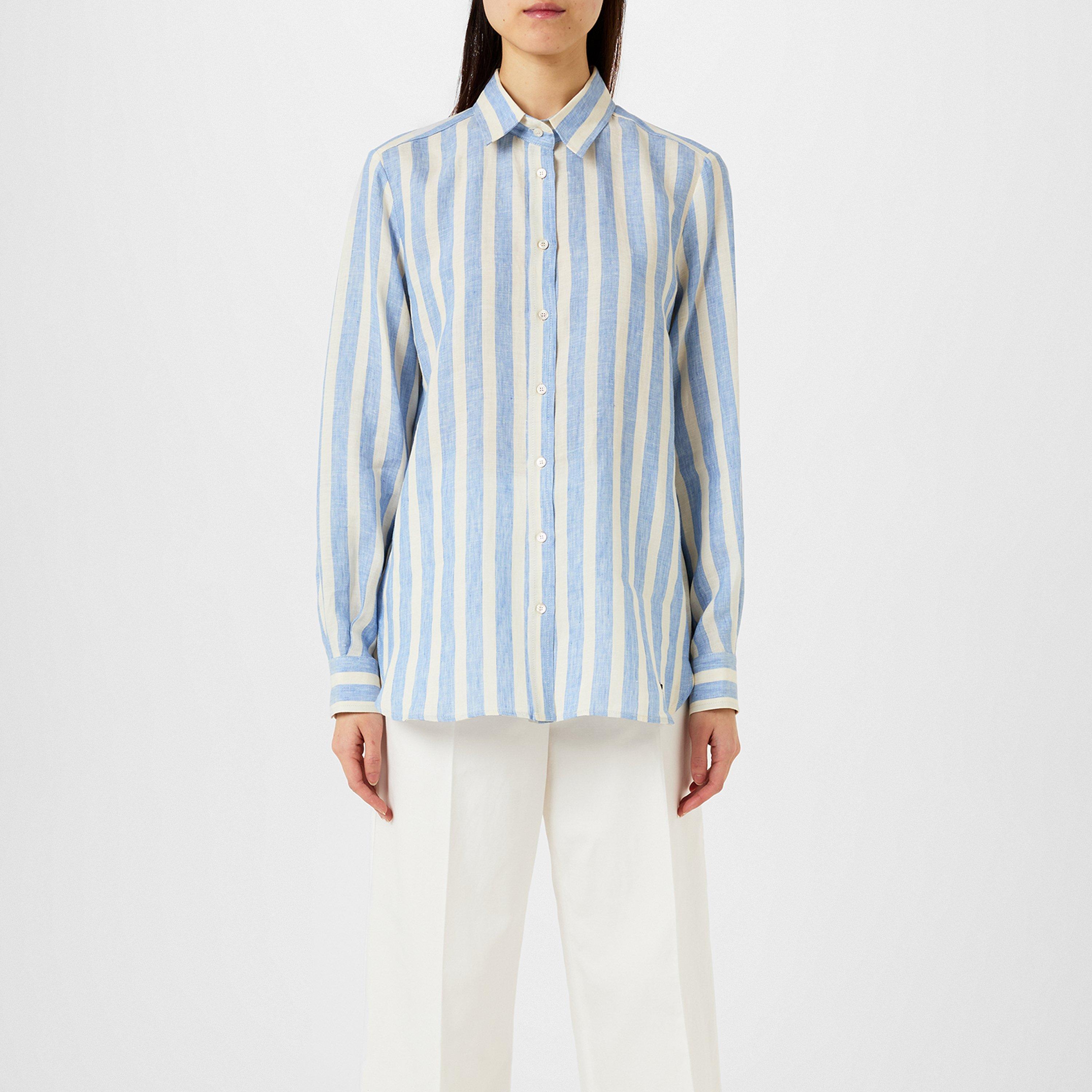 LIGHT BLUE - Weekend Max Mara - Women's MMW Lari Long-Sleeve Patterned Shirt - 1