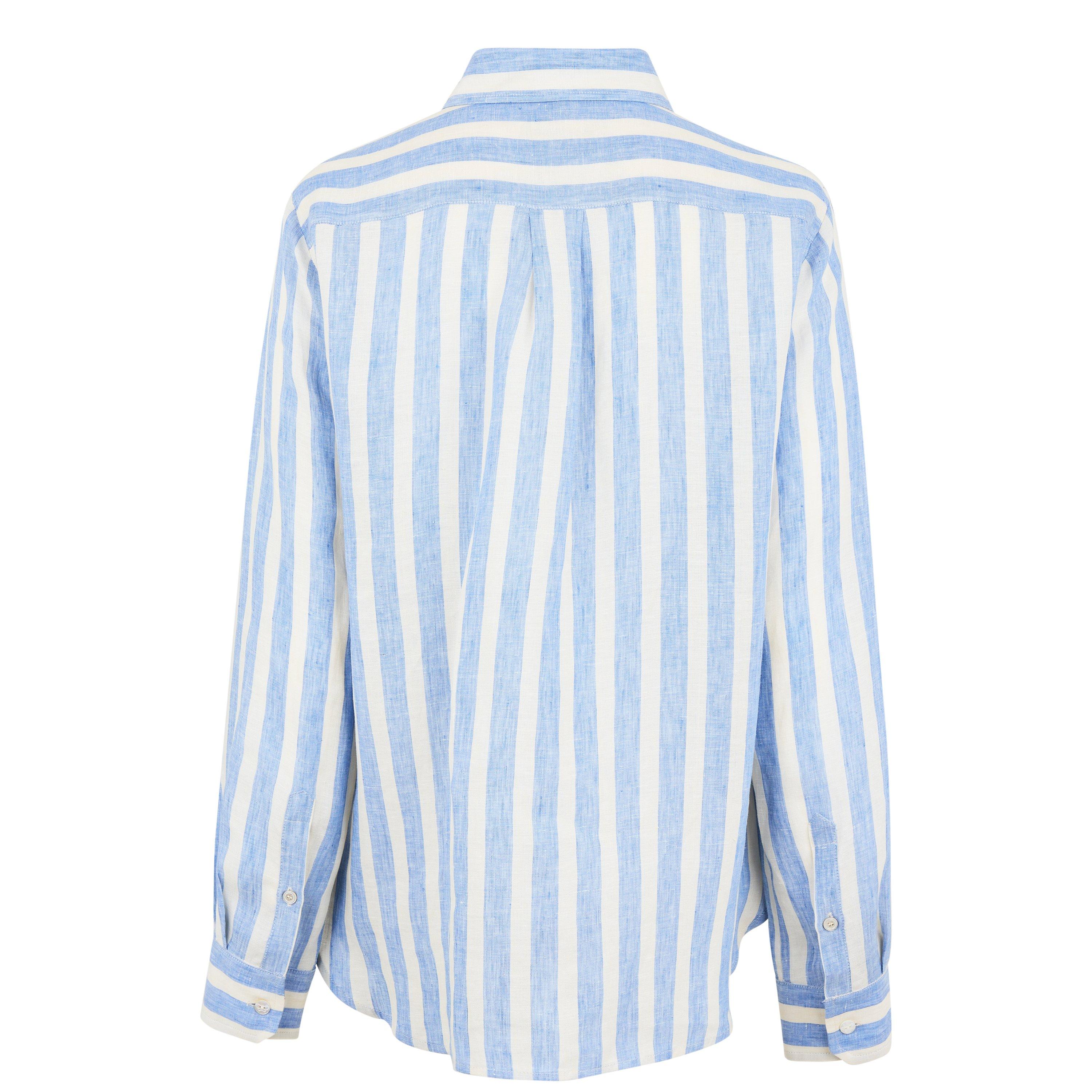 LIGHT BLUE - Weekend Max Mara - Women's MMW Lari Long-Sleeve Patterned Shirt - 6