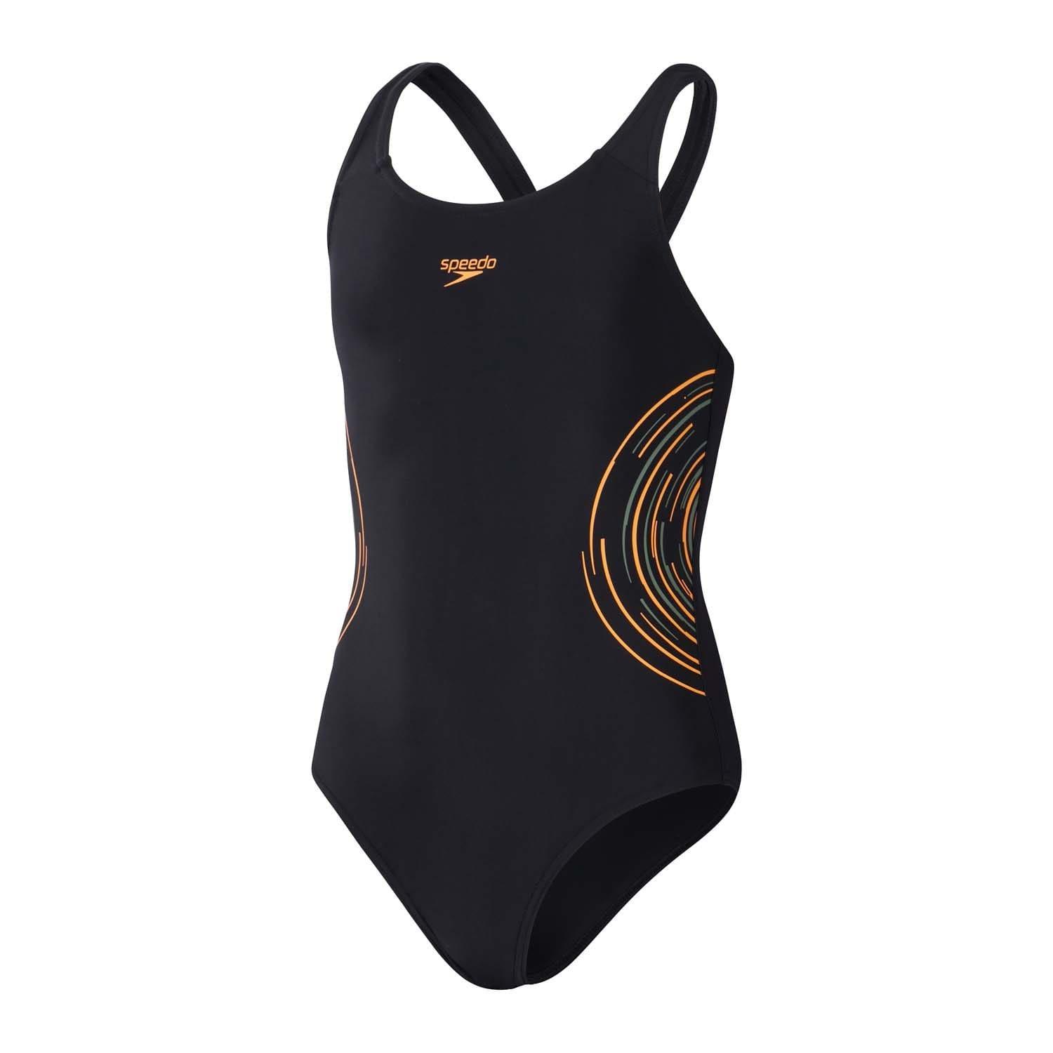 Black - Speedo - PLMT MSBK 1PC COSTUME JF BLACK/ORANGE - 6
