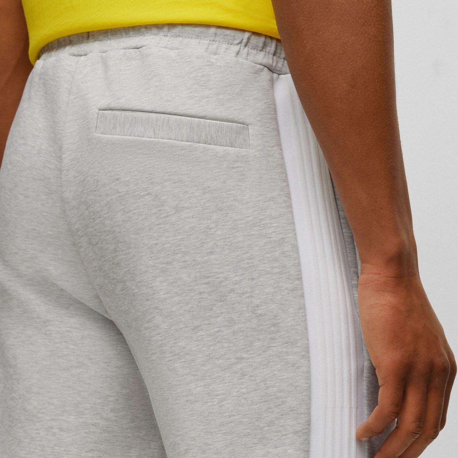 Light Grey - Boss - Hadiko 1 Side Stripe Tracksuit Bottoms - 3