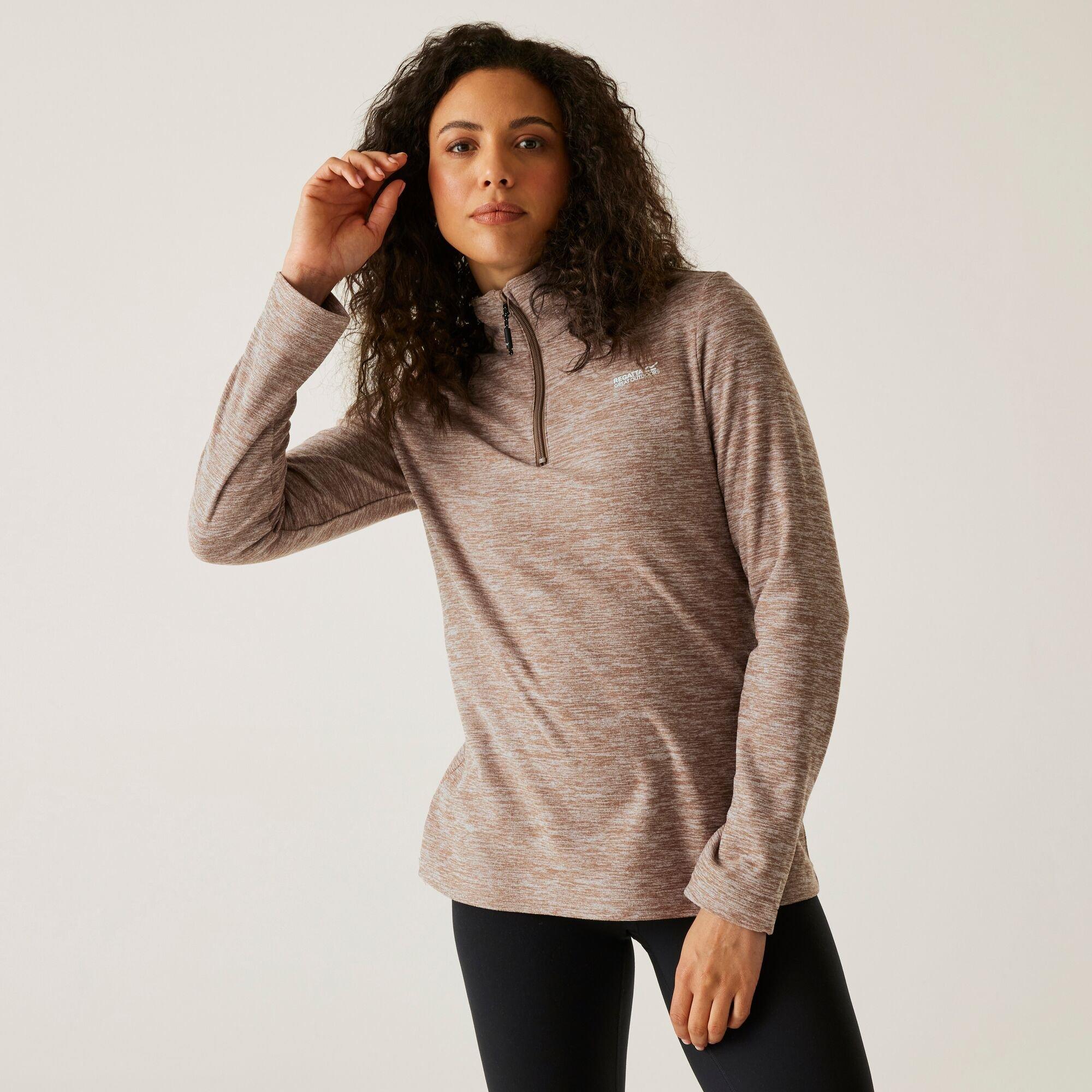 Brown - Regatta - Womens Sweethart Marl Anti-Pill Fleece - 1