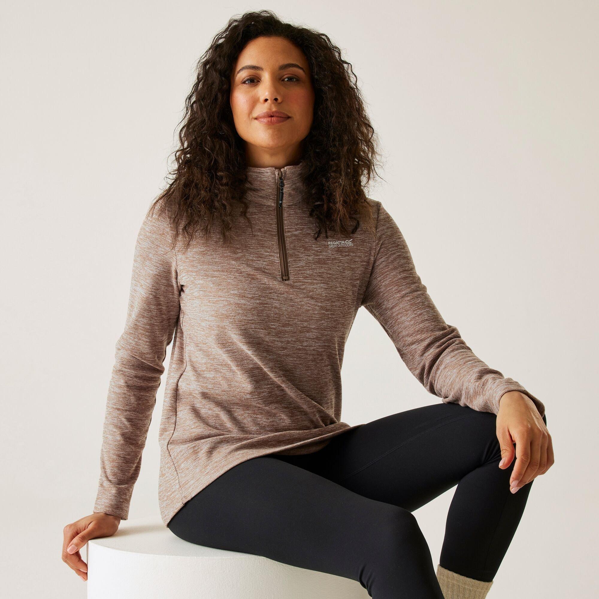 Brown - Regatta - Womens Sweethart Marl Anti-Pill Fleece - 3