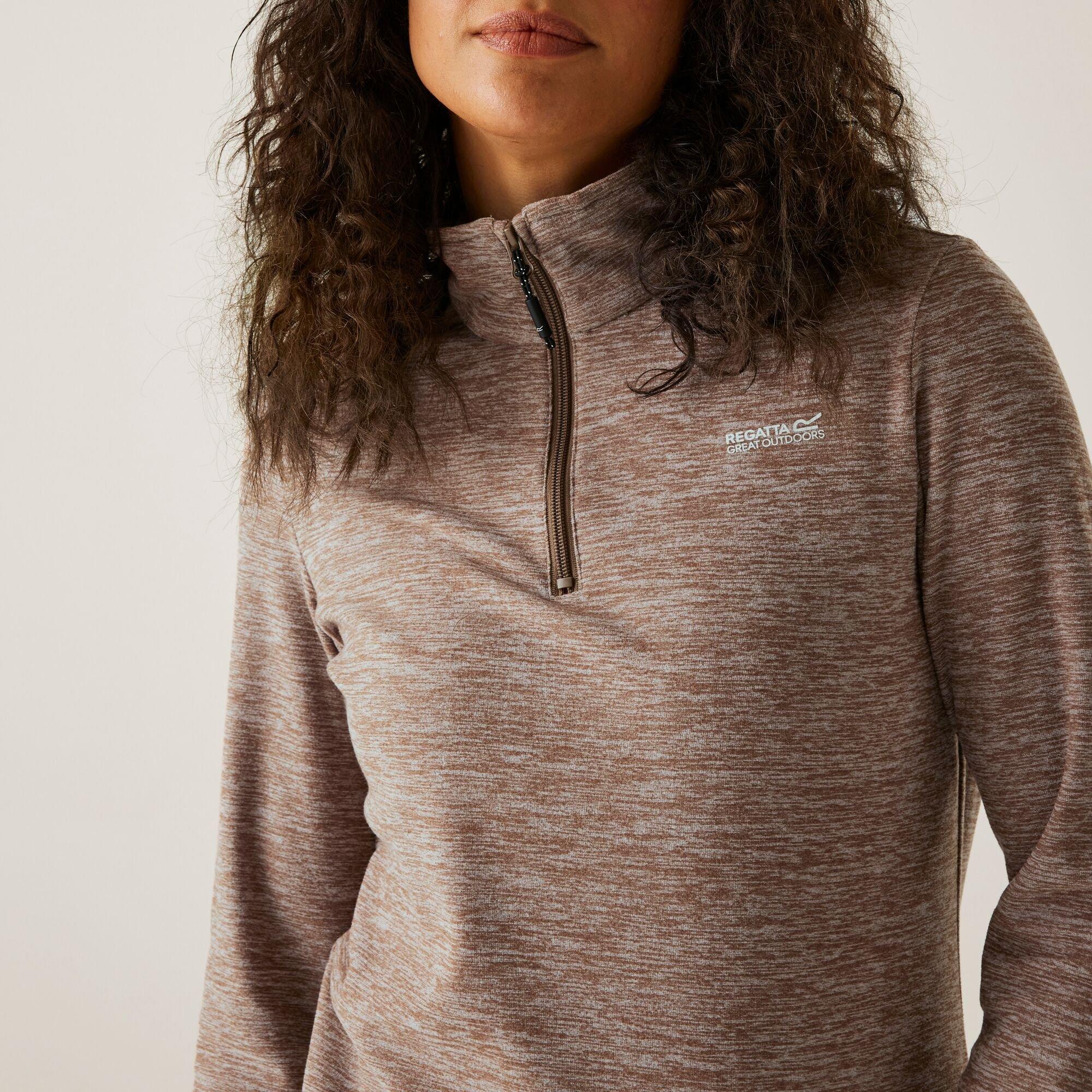Brown - Regatta - Womens Sweethart Marl Anti-Pill Fleece - 4