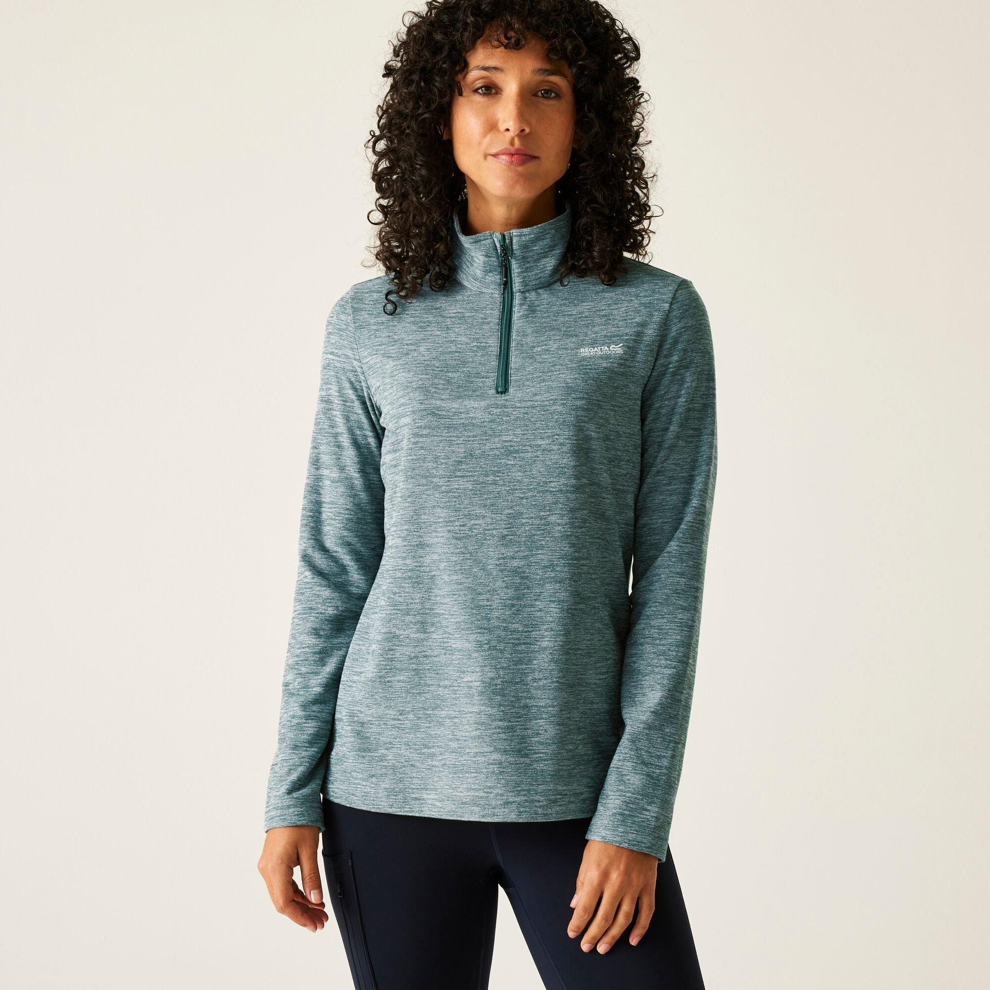 Regatta Women's Sweetheart Marl Zip Neck Recycled quarter Zip Fleece