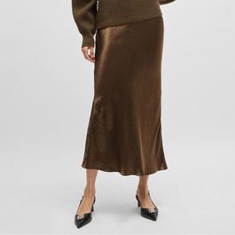 Boss Vesatie Satin Midi Skirt