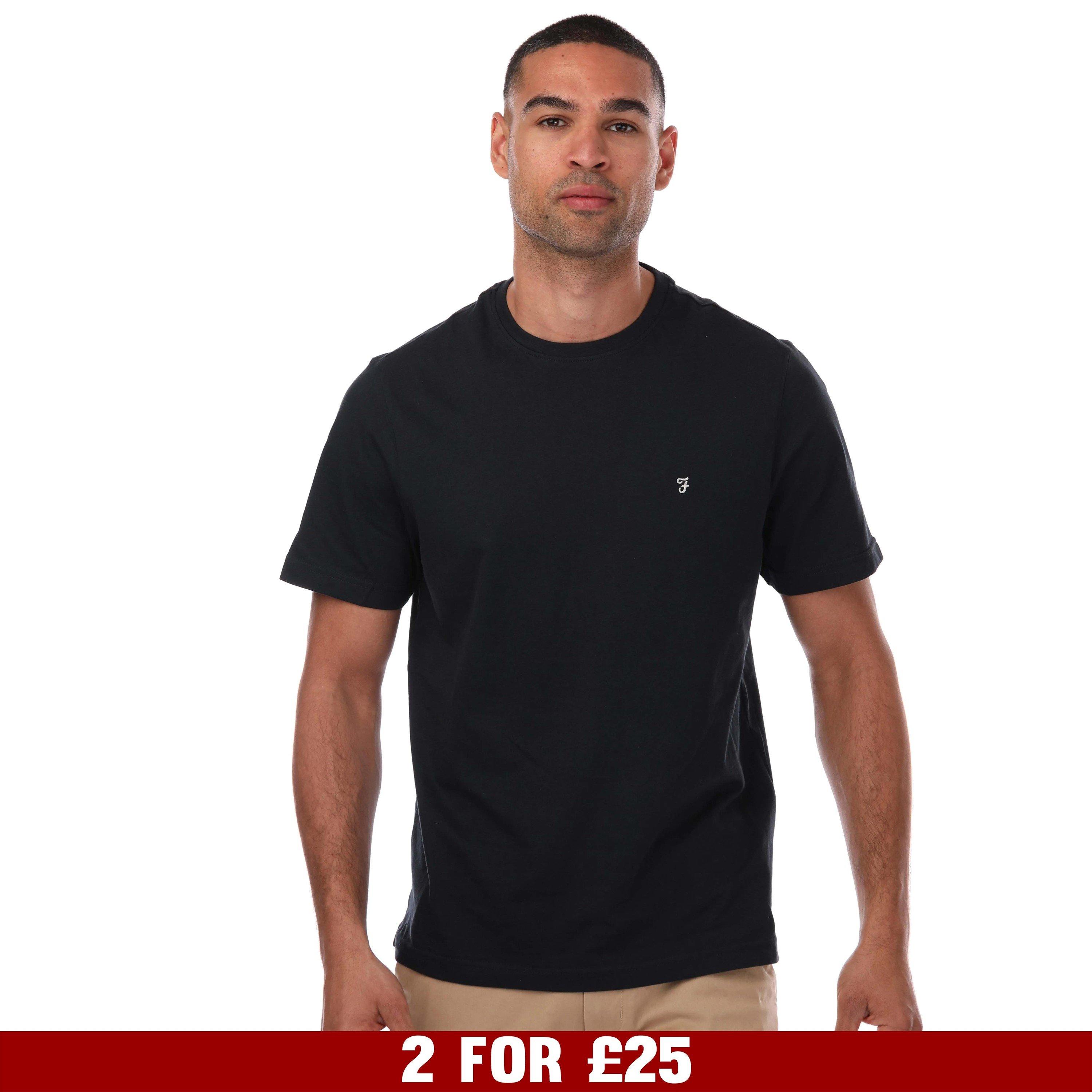 Navy - Farah - Eddie Short Sleeve T-Shirt