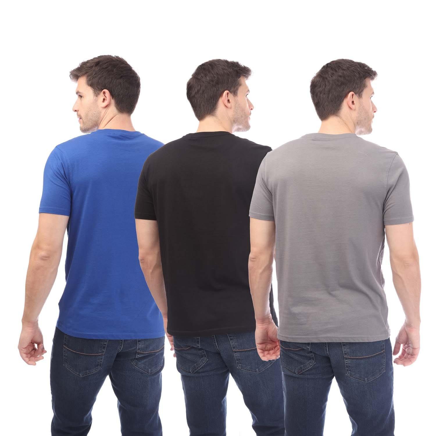 Navy Grey - Nicce - Duka 3 Pack T-Shirt - 2