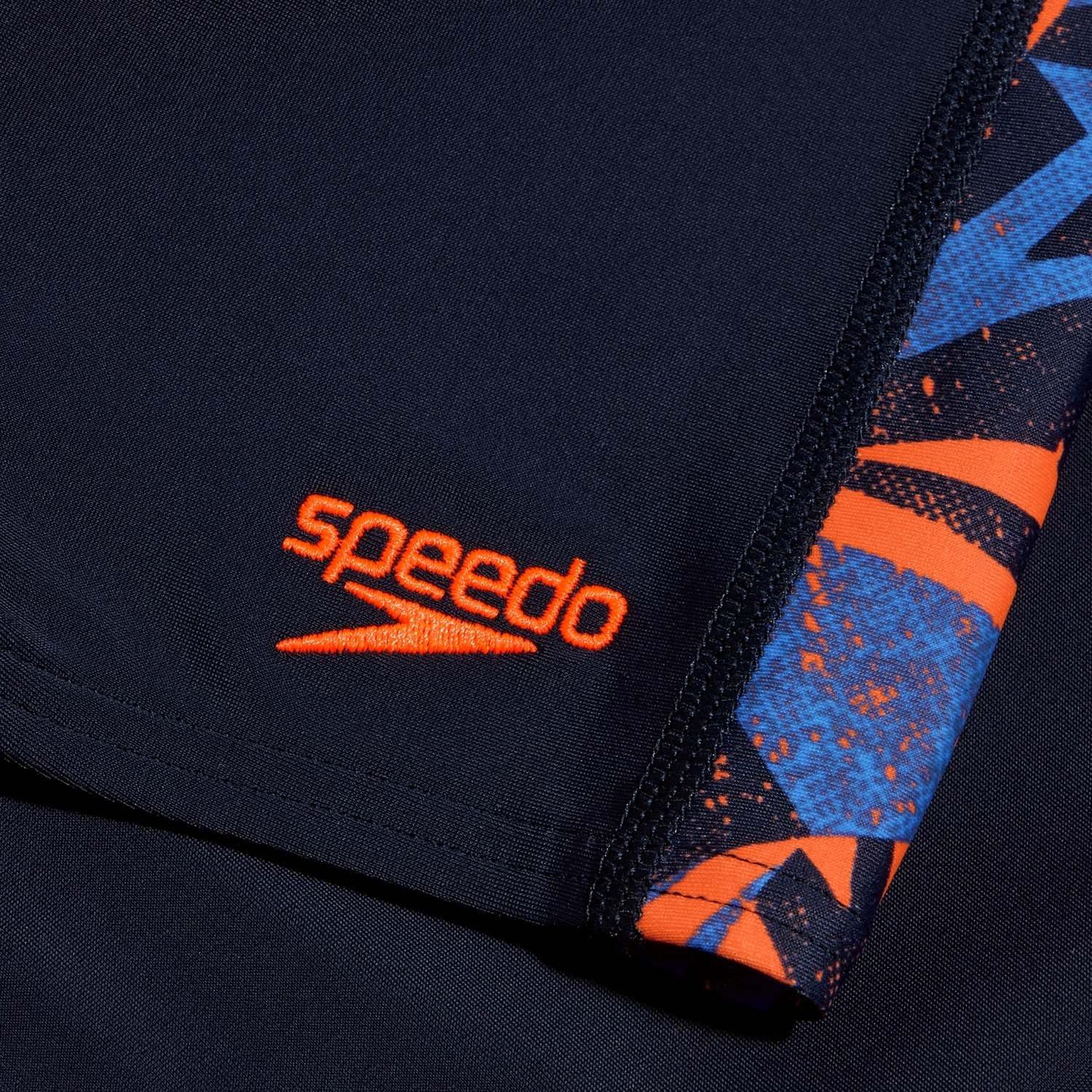 Navy Orange - Speedo - Hyper Boom Panel Jammer Shorts - 4