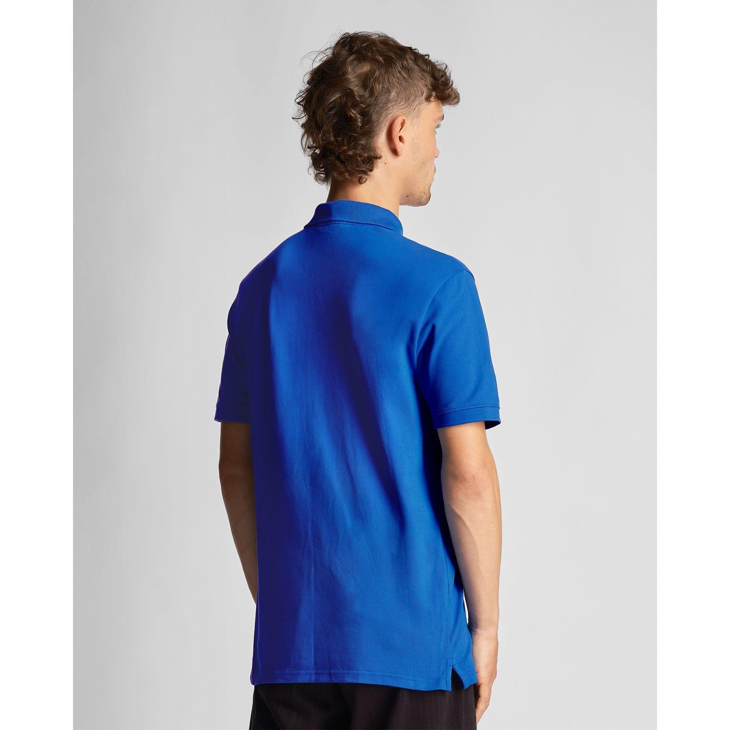 Blue - Lyle and Scott - Plain Polo Shirt - 3