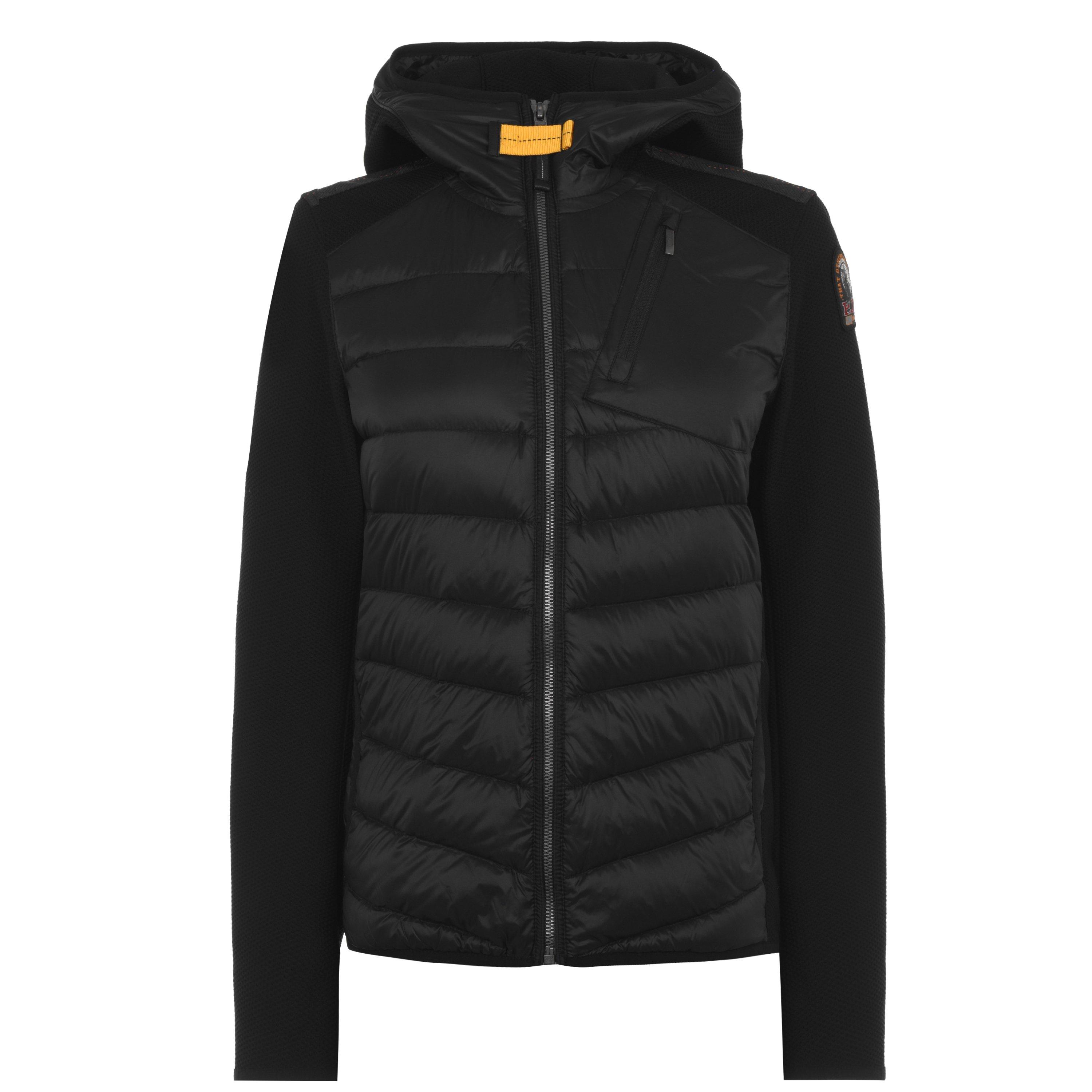 Black 541 - Parajumpers - Kids' Nolan Hooded Synthetic Long Sleeve Short Puffer Jacket - 1