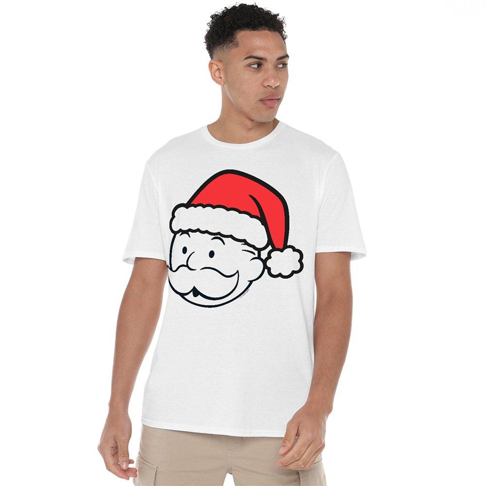 White - Monopoly - Hasbro Santa Hat T-Shirt White - 1