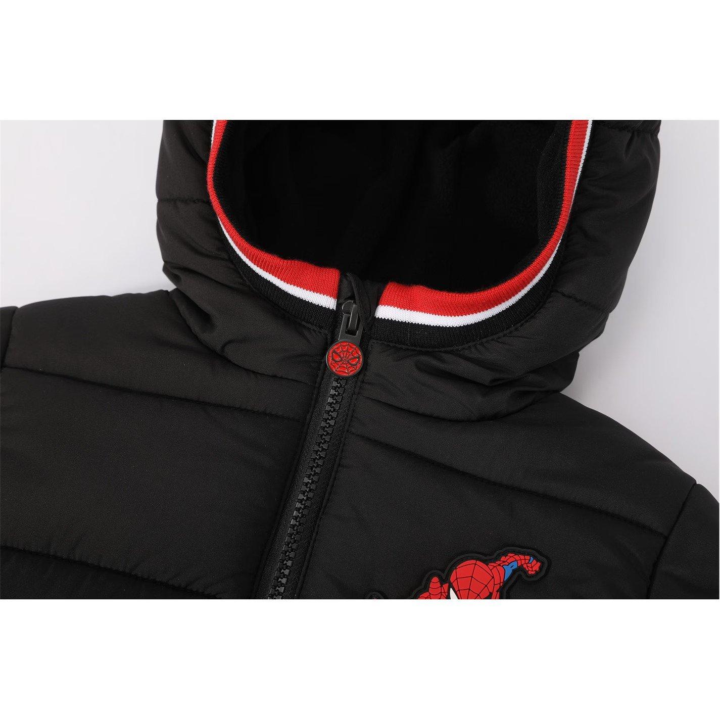 Spider-Man - Character - Kids Disney Hooded Long Sleeve Short Puffer Jacket - 3