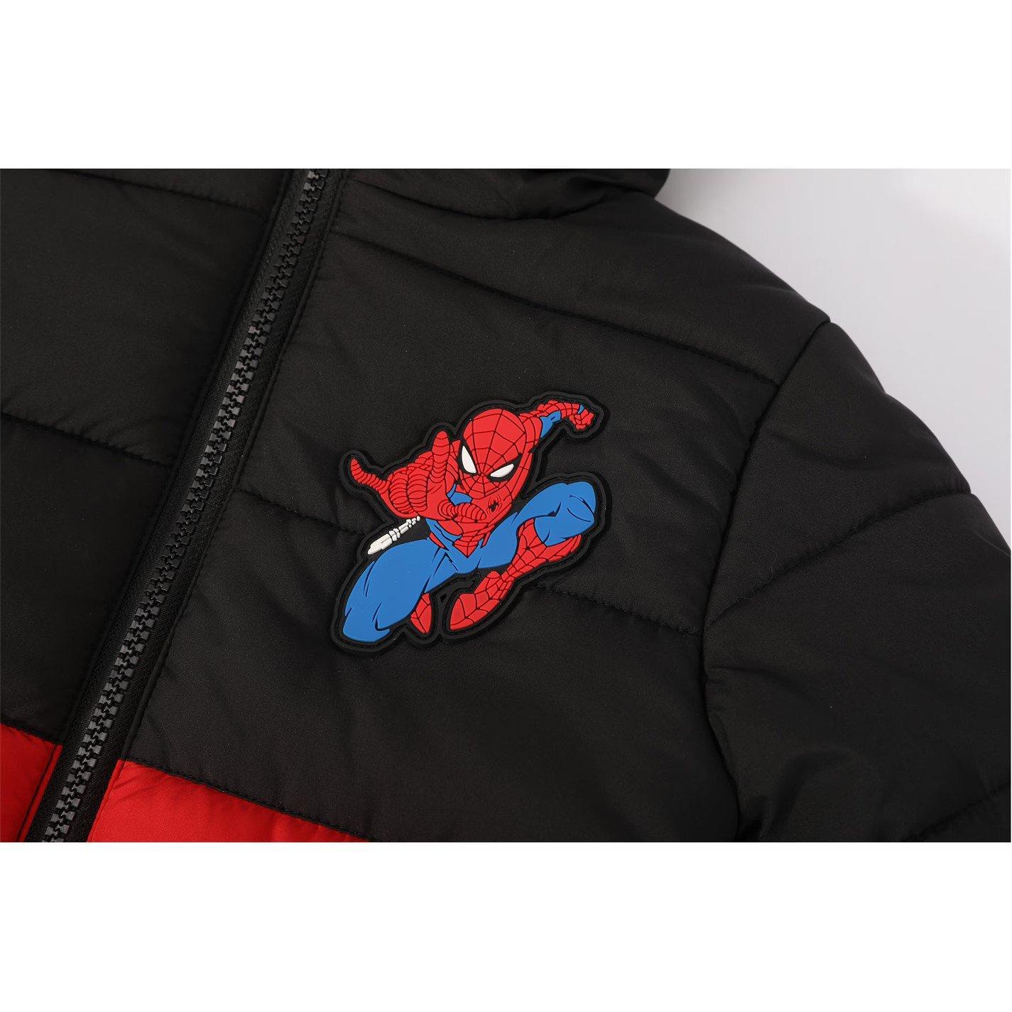 Spider-Man - Character - Kids Disney Hooded Long Sleeve Short Puffer Jacket - 4