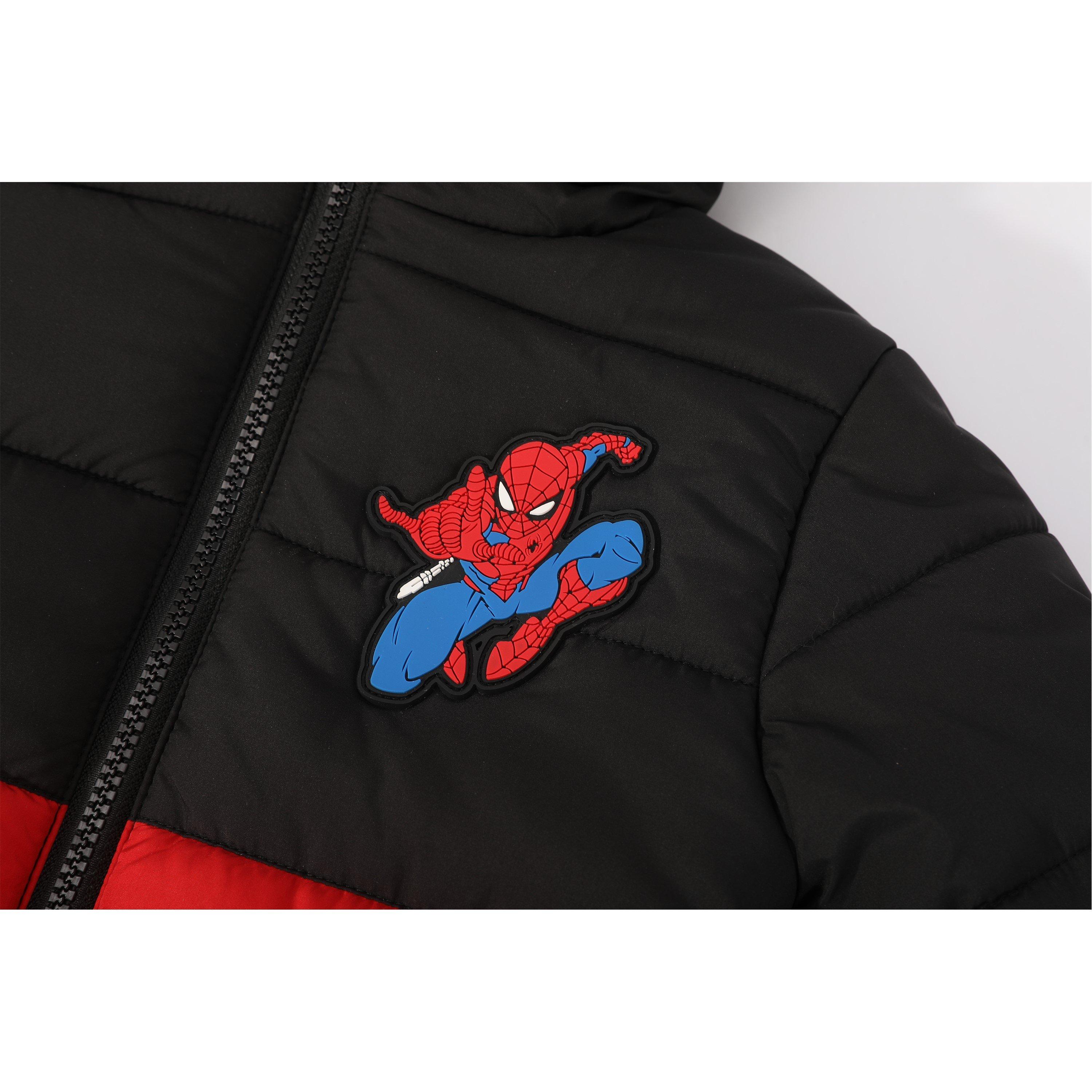 Spider-Man - Character - Disney Hooded Long Sleeve Short Puffer Jacket - 4