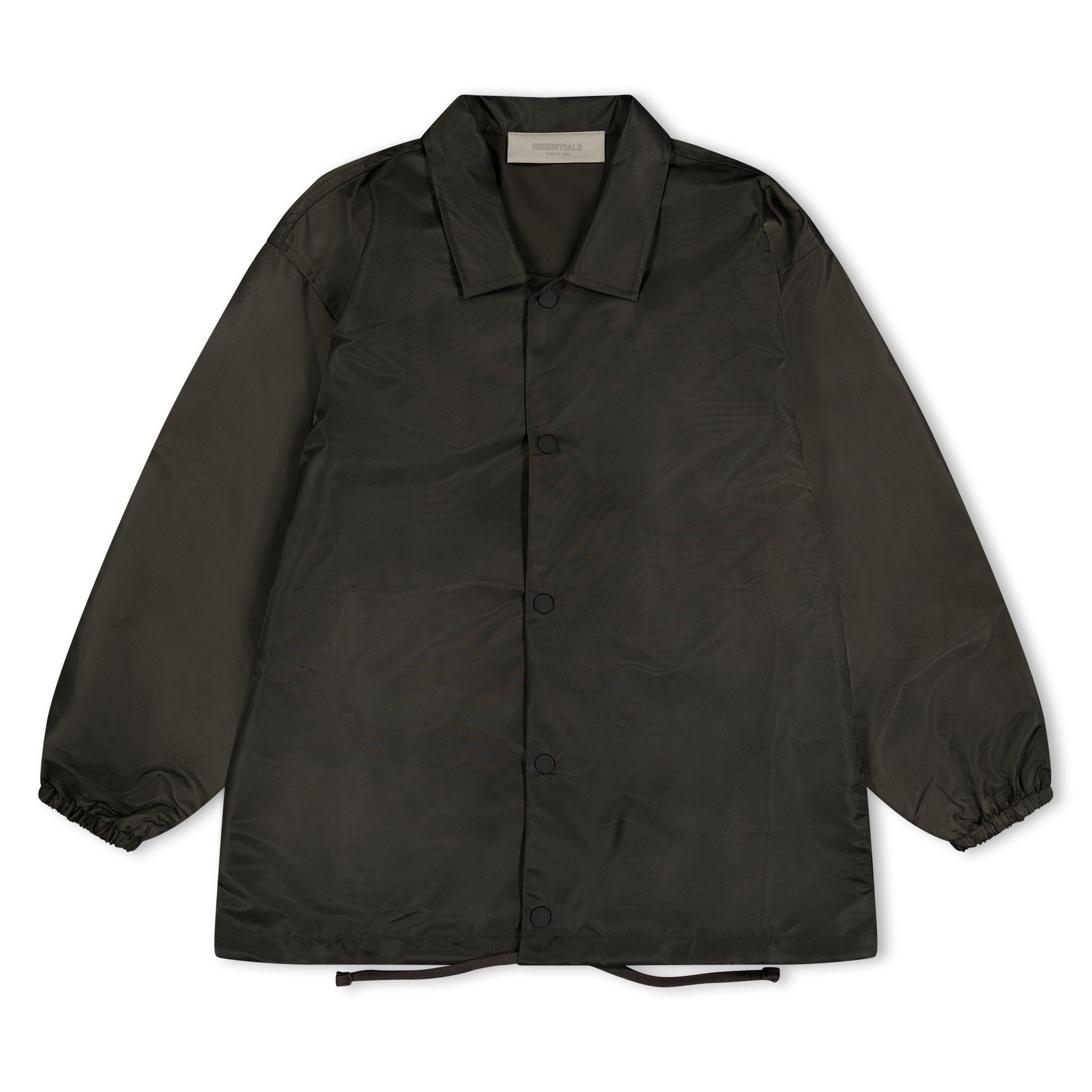 Fear Of God Essentials  Kids' Coaches Coach Jacket - Off Black - Size 4-5 Yrs