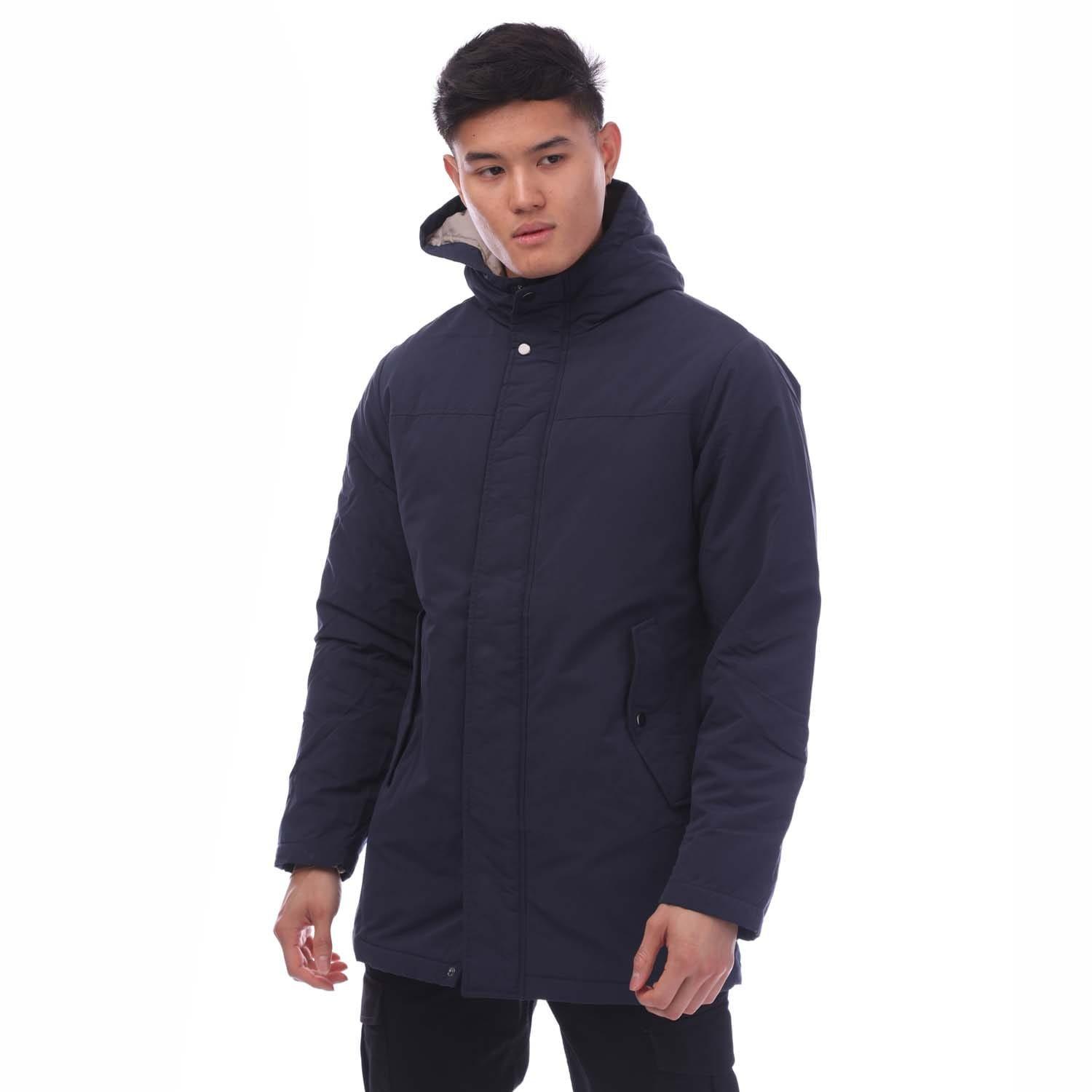 Navy - Jack and Jones - Fen Parka Jacket - 1
