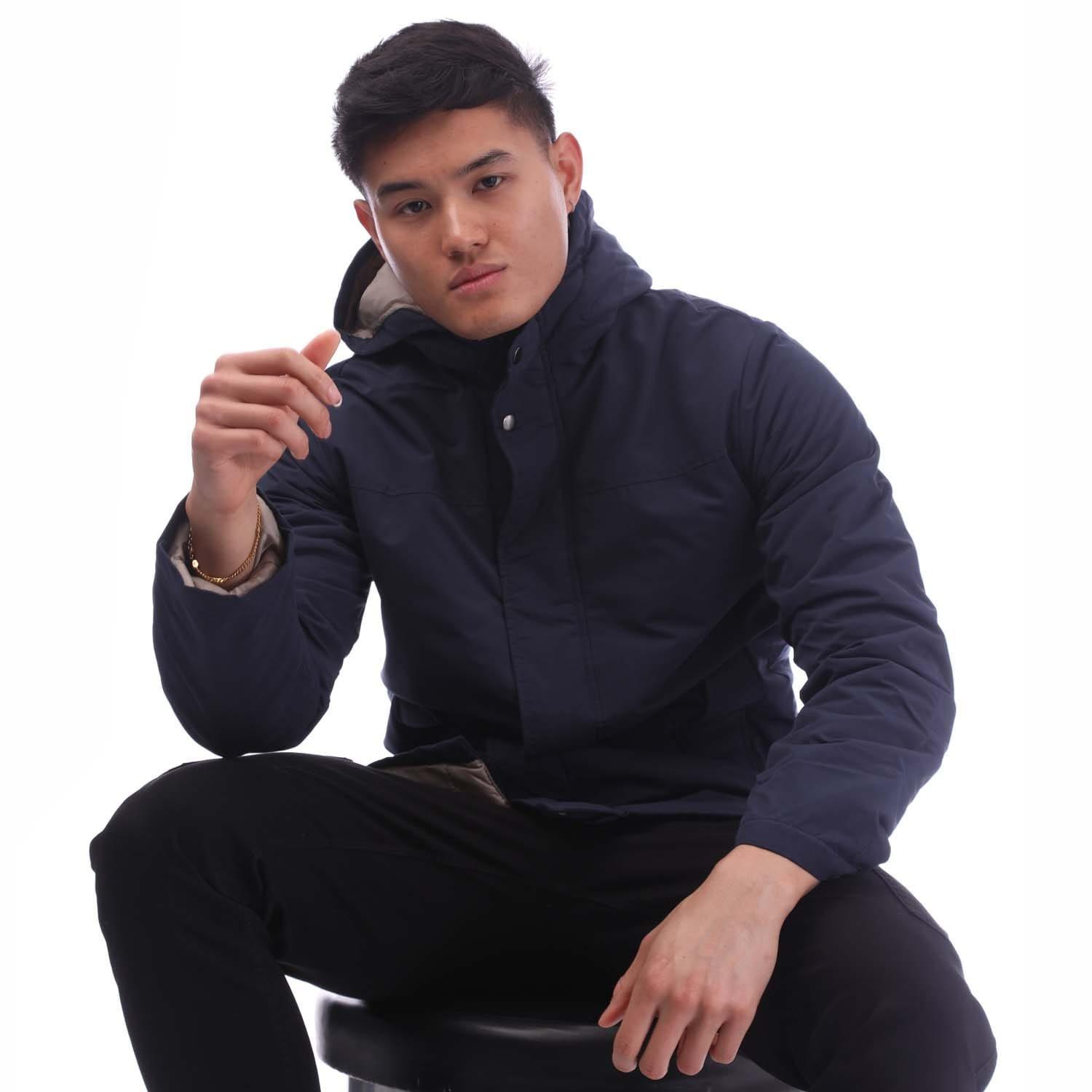 Navy - Jack and Jones - Fen Parka Jacket - 4