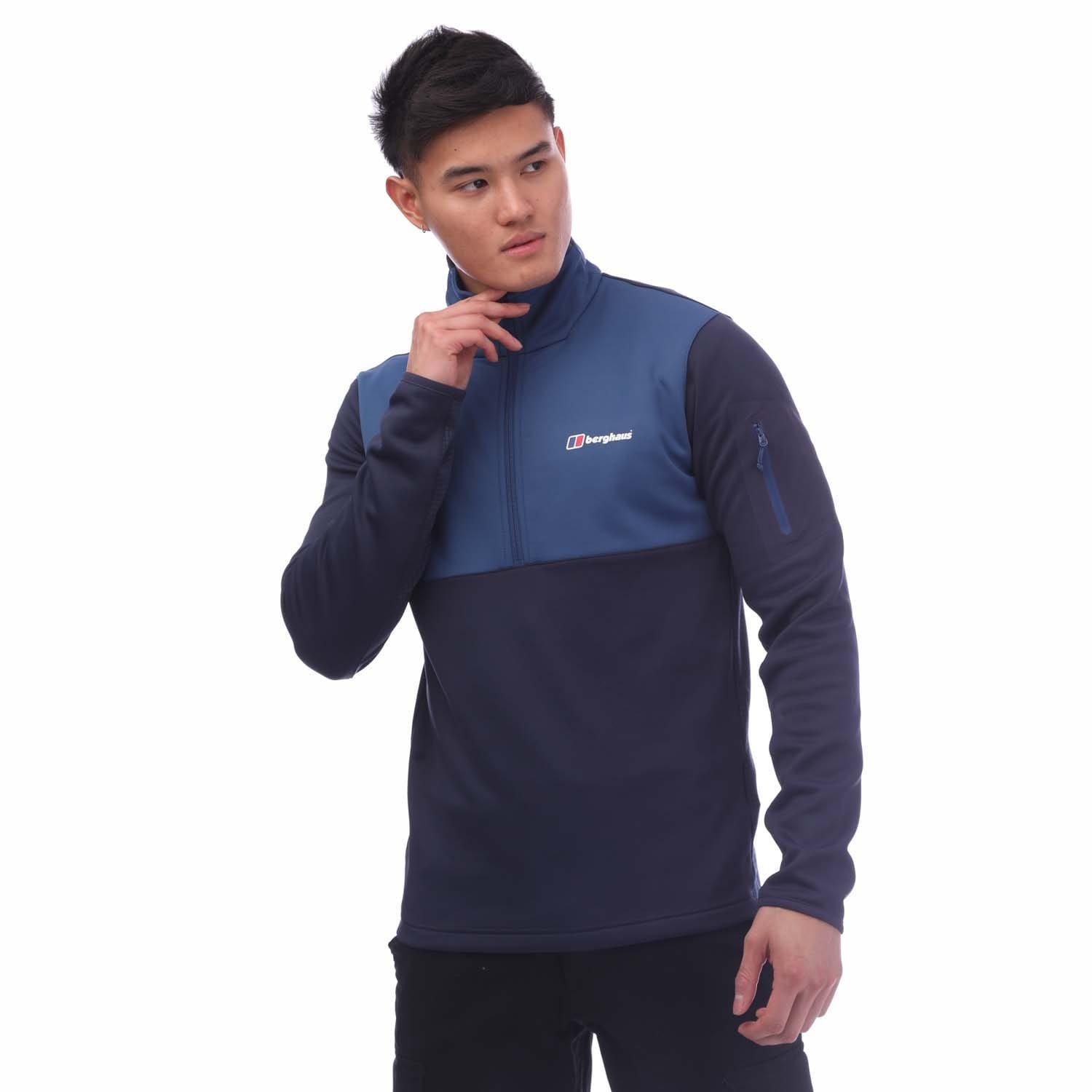 Blue - Berghaus - Sidley Half-Zip 3.0 Fleece Jacket - 1