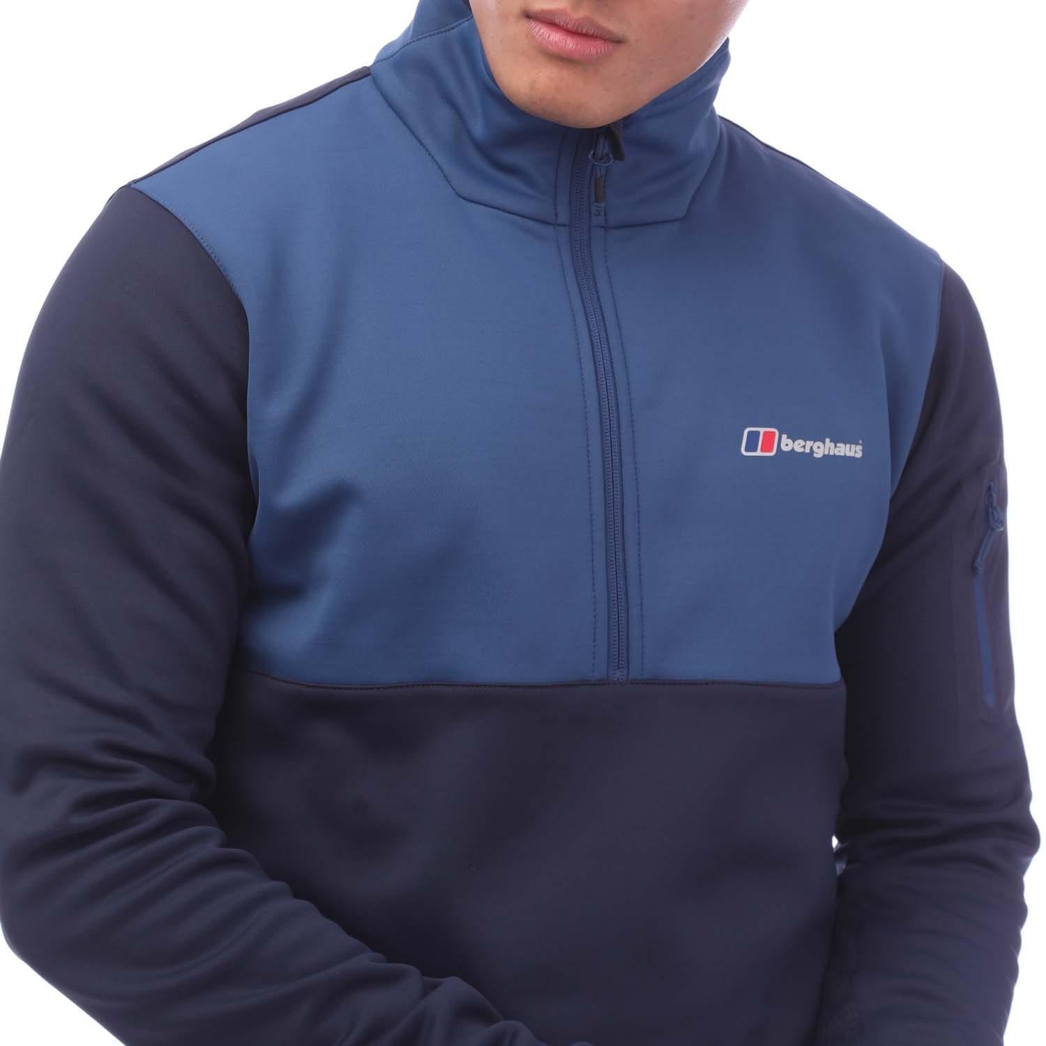 Blue - Berghaus - Sidley Half-Zip 3.0 Fleece Jacket - 3
