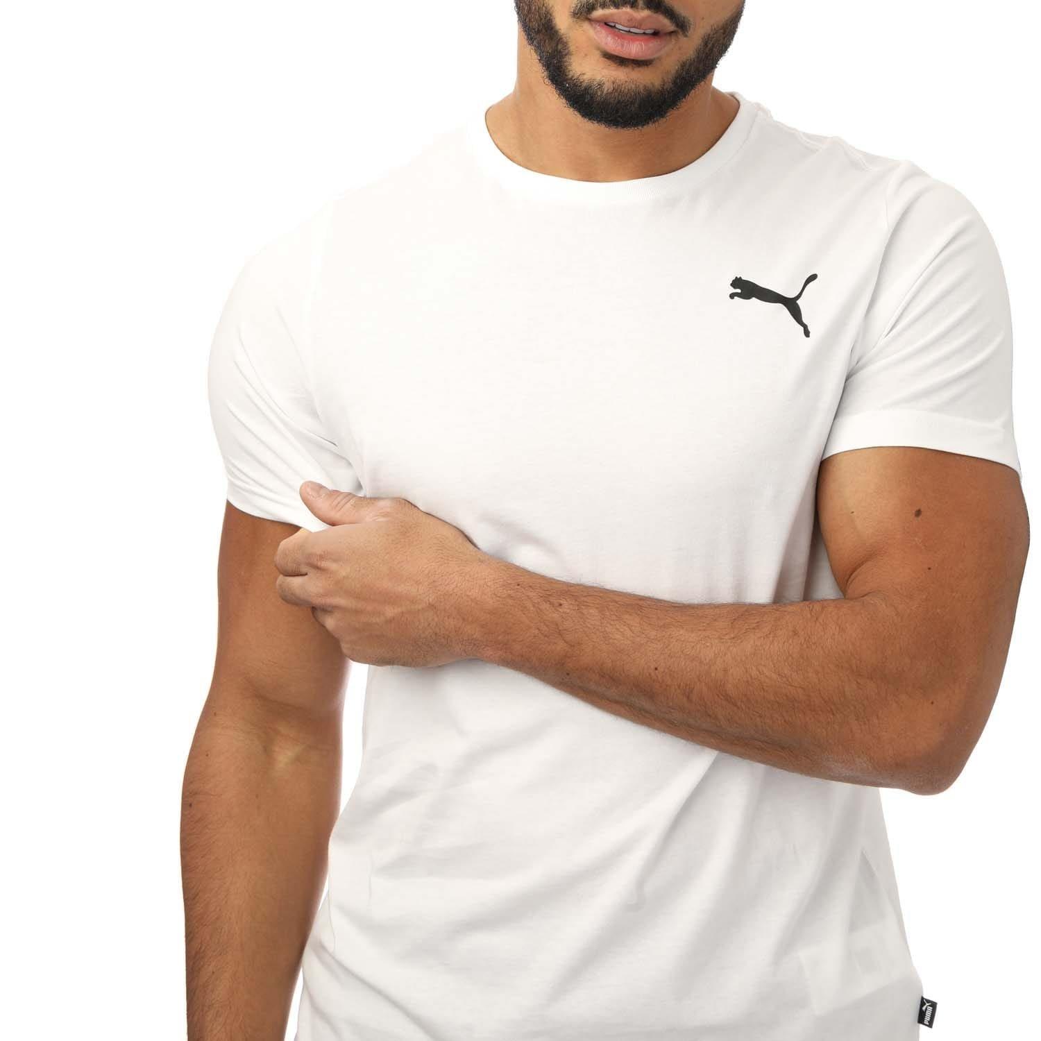 White - Puma - Small Logo T-Shirt - 3