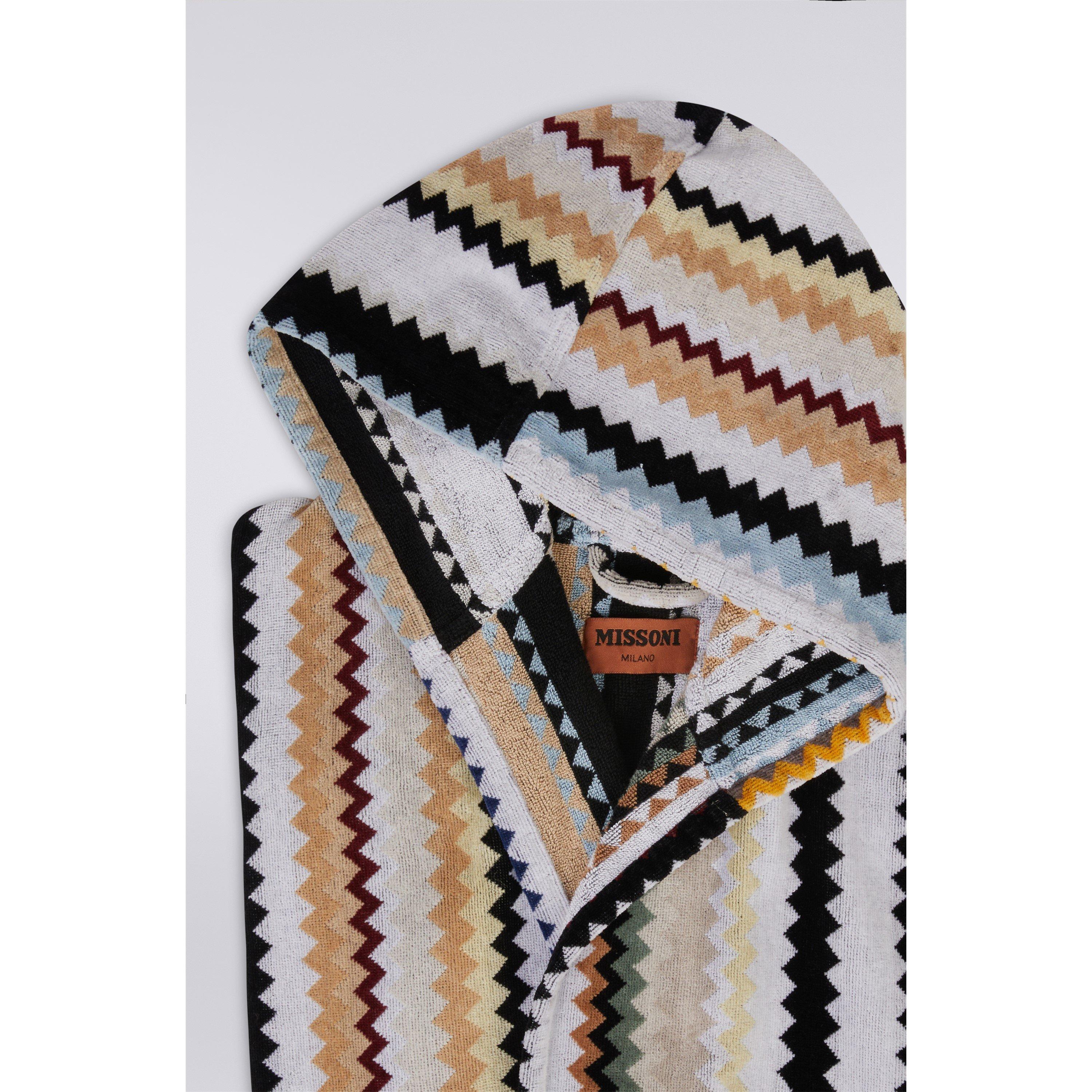 Multi - Missoni Home Collection - Curt Chevron Hooded Robe - 3