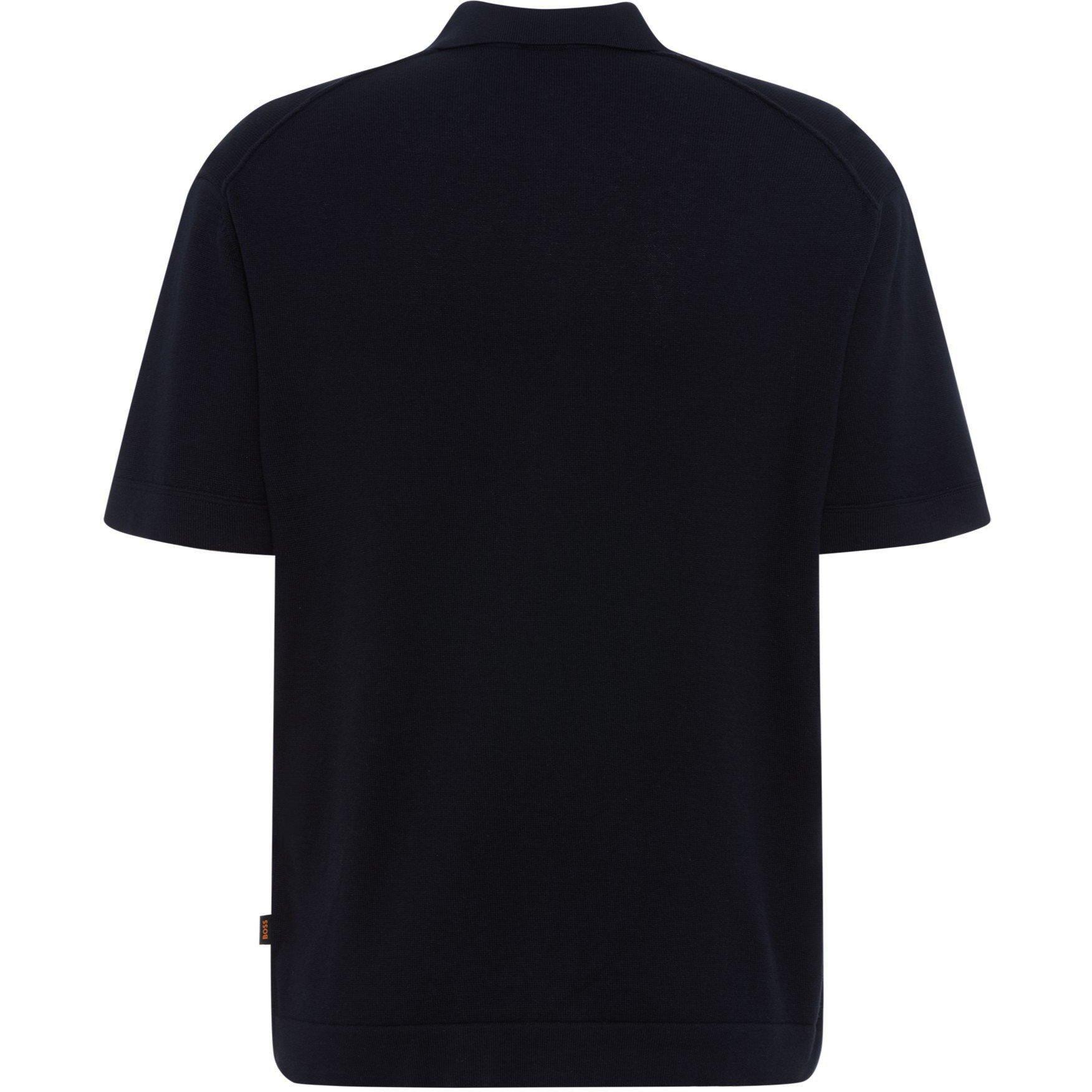 Dark Blue 404 - Boss - Men's Kamiccio Knitted Ribbed Top - 2