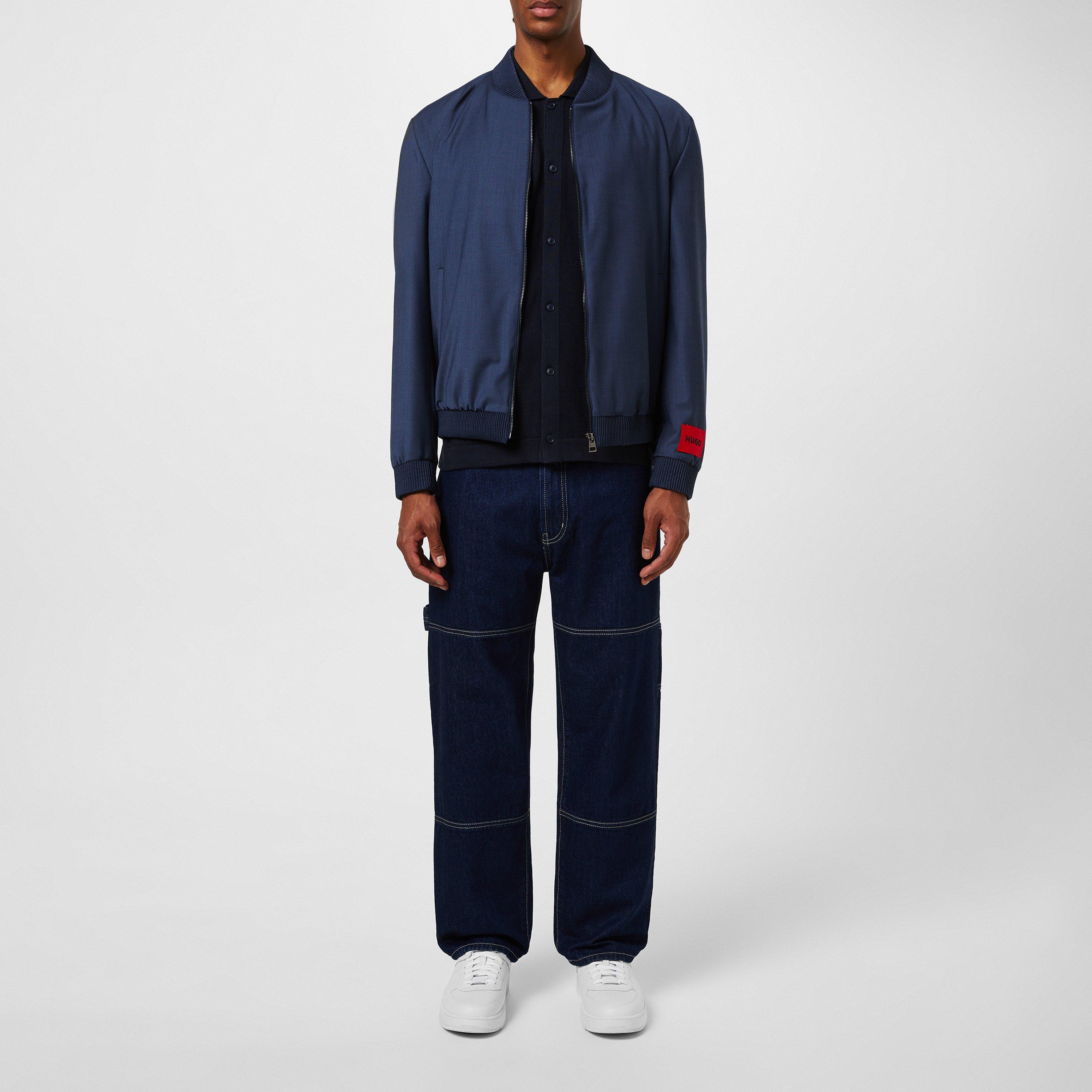 Dark Blue 404 - Boss - Men's Kamiccio Knitted Ribbed Top - 6