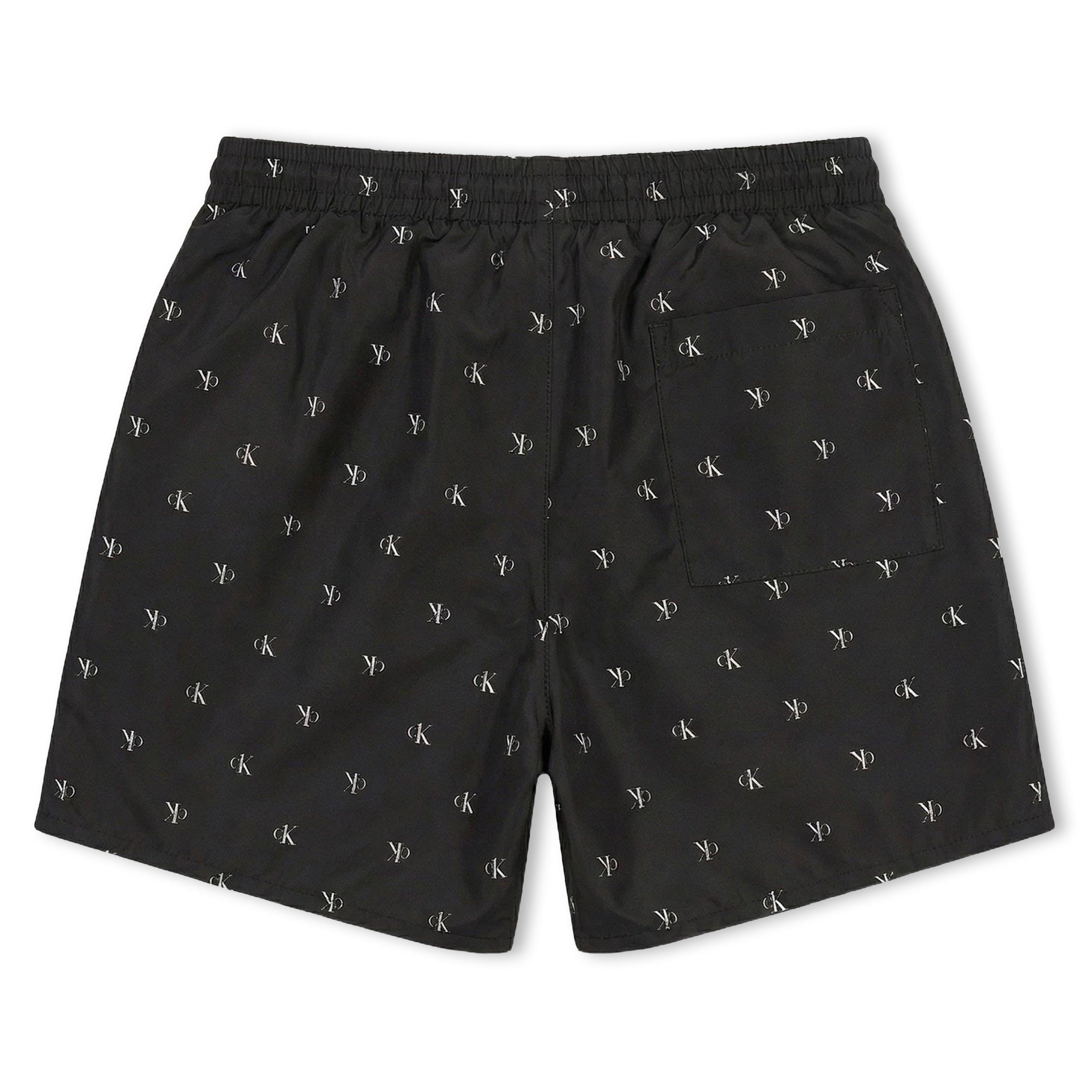Diam Black 0GK - Calvin Klein Jeans - Kids' Print Swim Shorts - 2