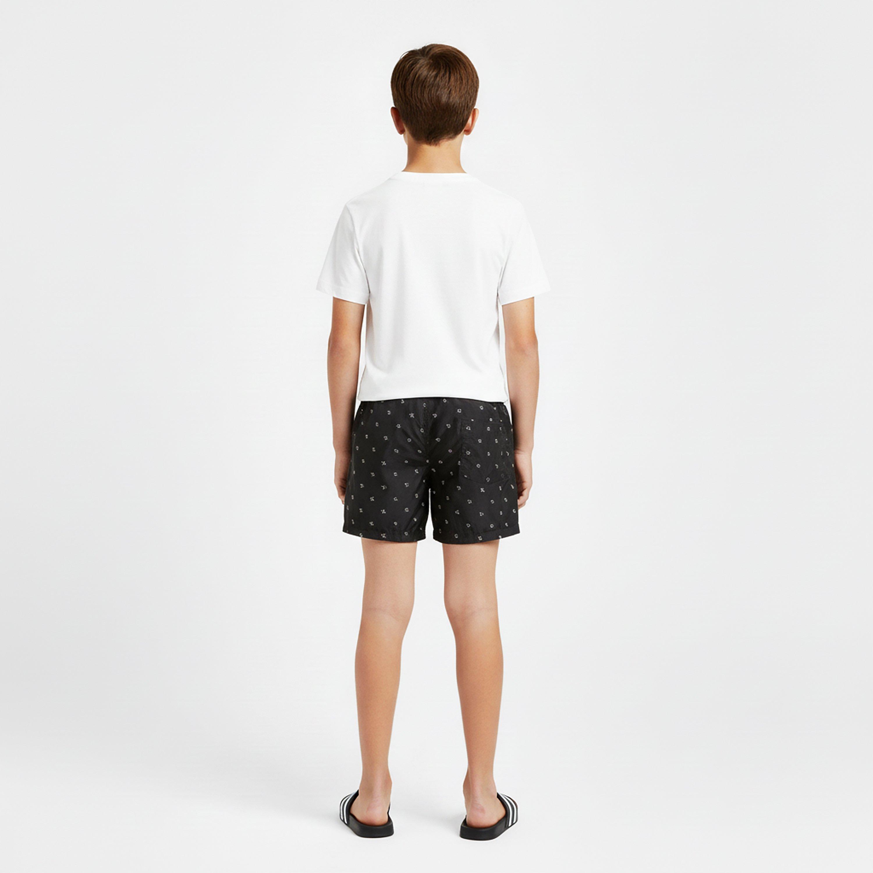 Diam Black 0GK - Calvin Klein Jeans - Kids' Print Swim Shorts - 4