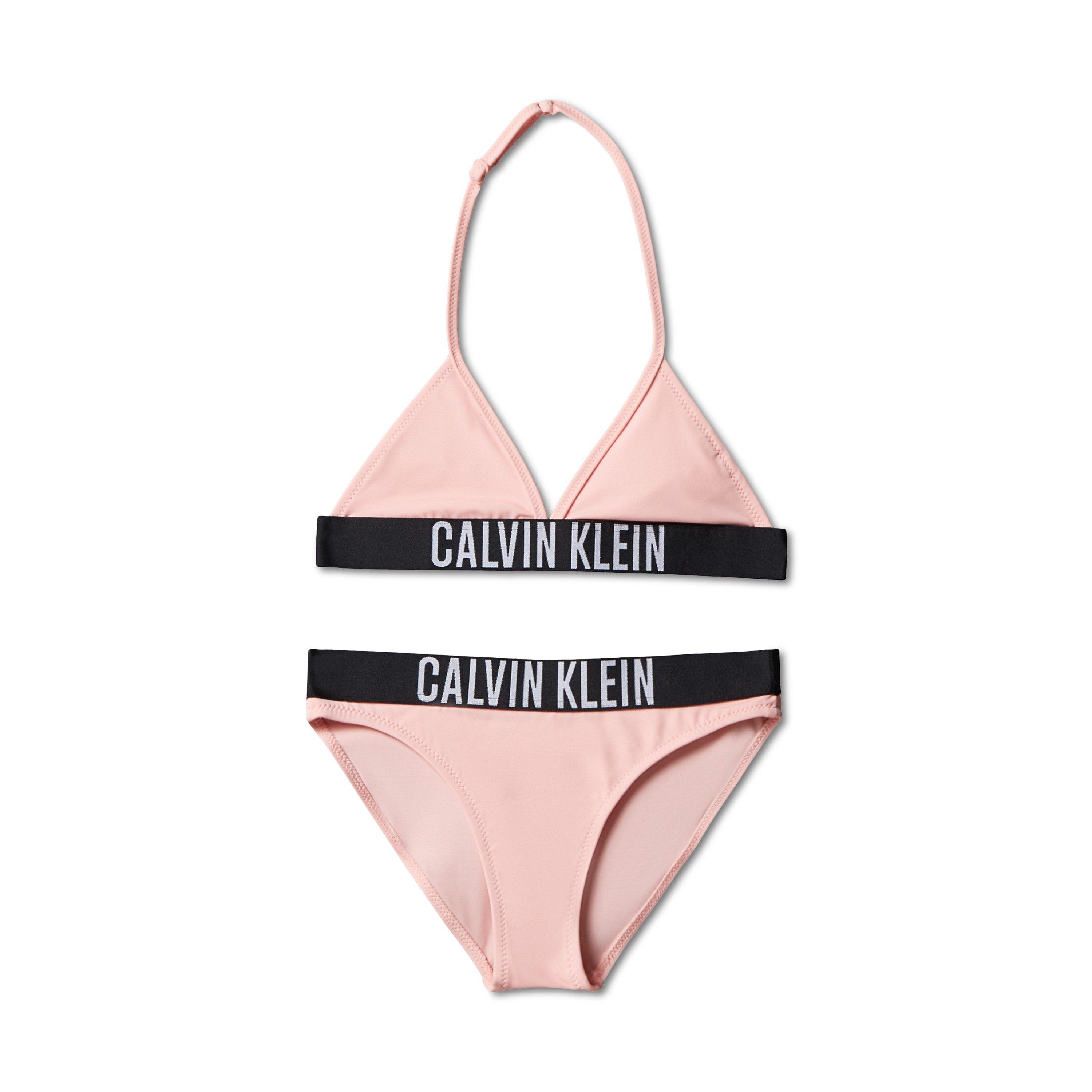 Calvin Klein Jeans  Quartz Pink Tfl Kids' Triangle Bikini Set - 14Y