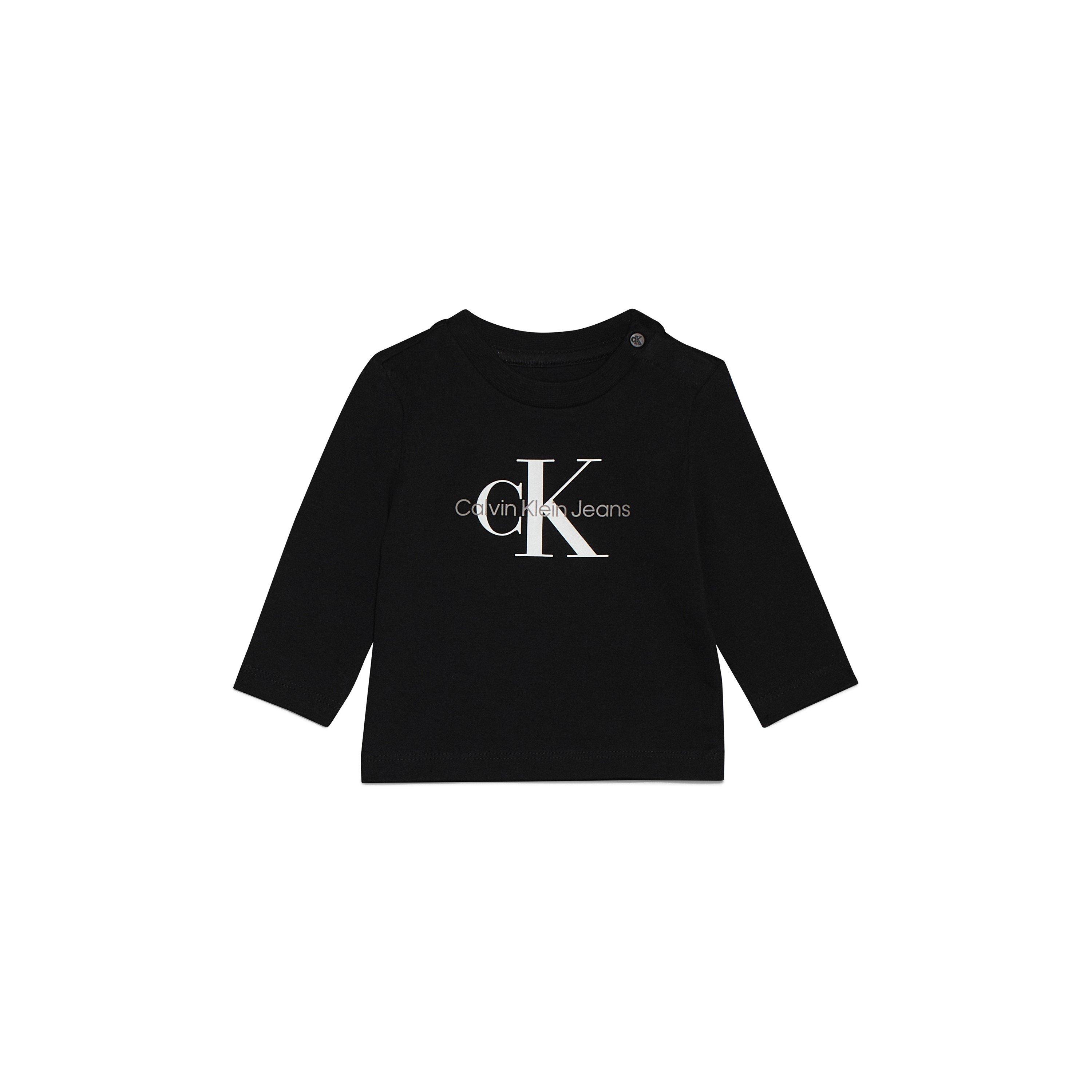 CK Black BEH - Calvin Klein Jeans - Unisex Kids' Monogram Long-Sleeve T-Shirt - 1