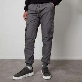 Threadbare Cotton Slim Fit Cuffed Cargo Trousers