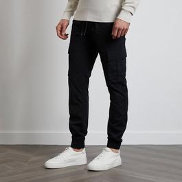 Threadbare Cotton Slim Fit Cuffed Cargo Trousers