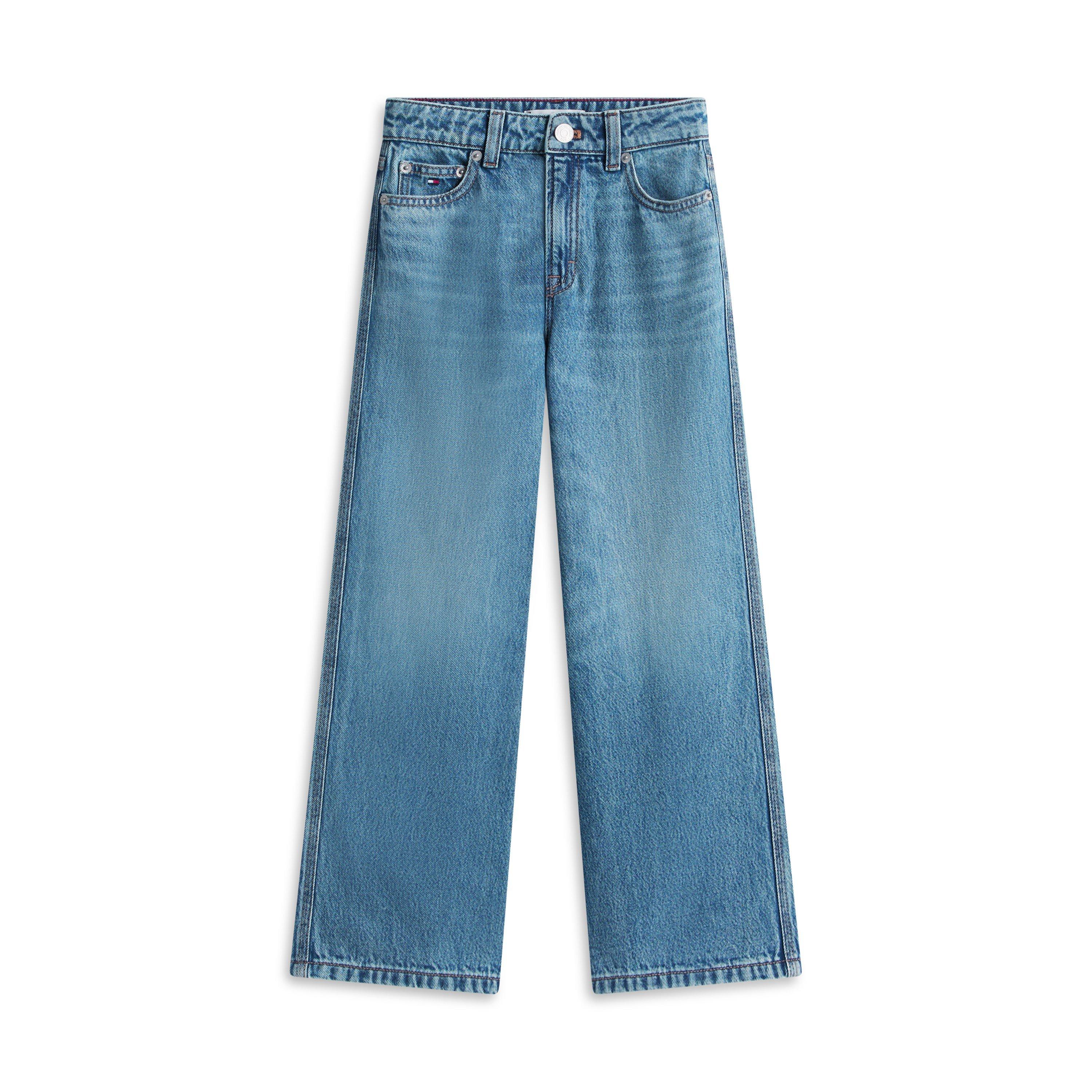 Medium Used 1A4 - Tommy Hilfiger - Kids' Wide Leg Jeans - 1