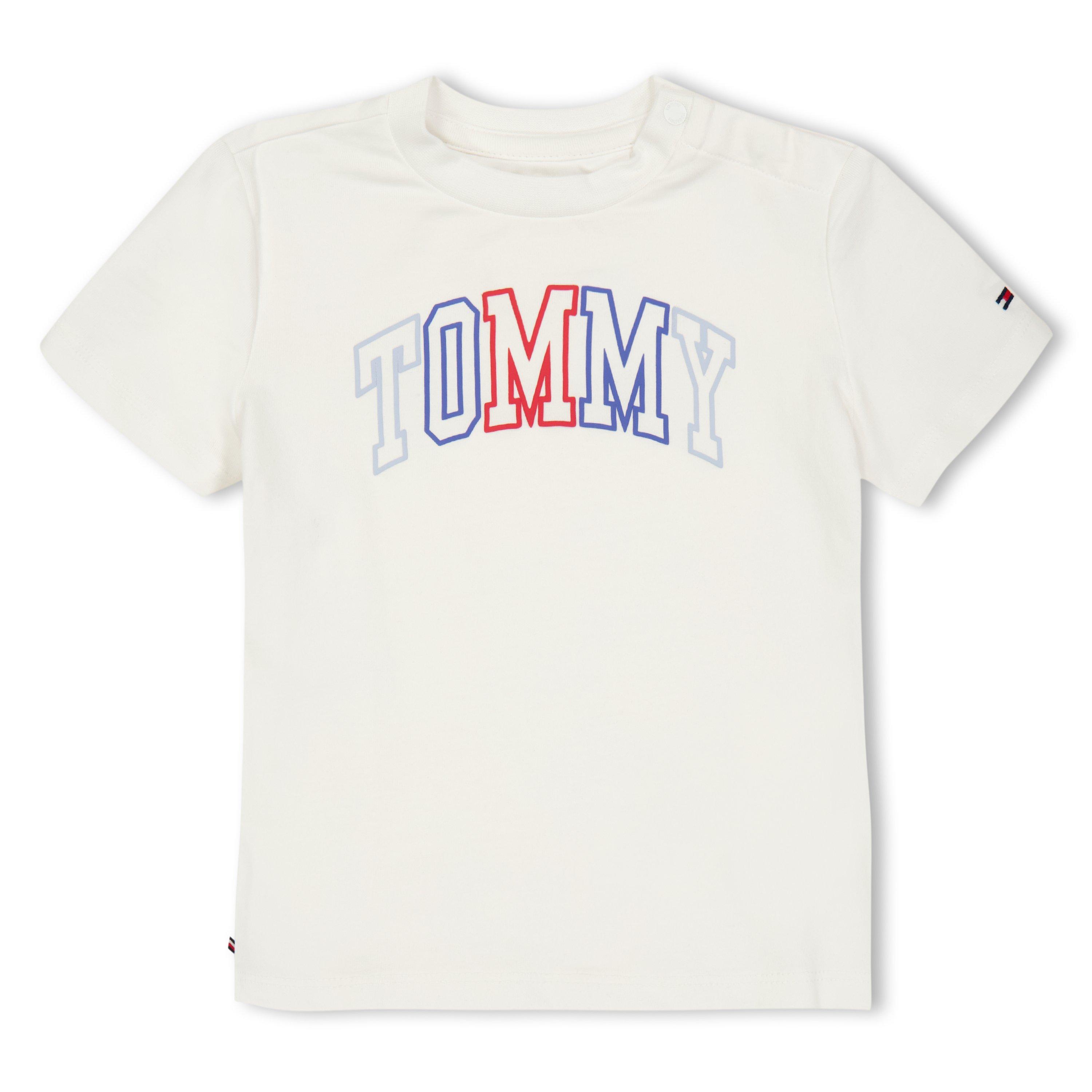 Bijeli YBR - Tommy Hilfiger - Unisex Kids' Outline T-Shirt - 1