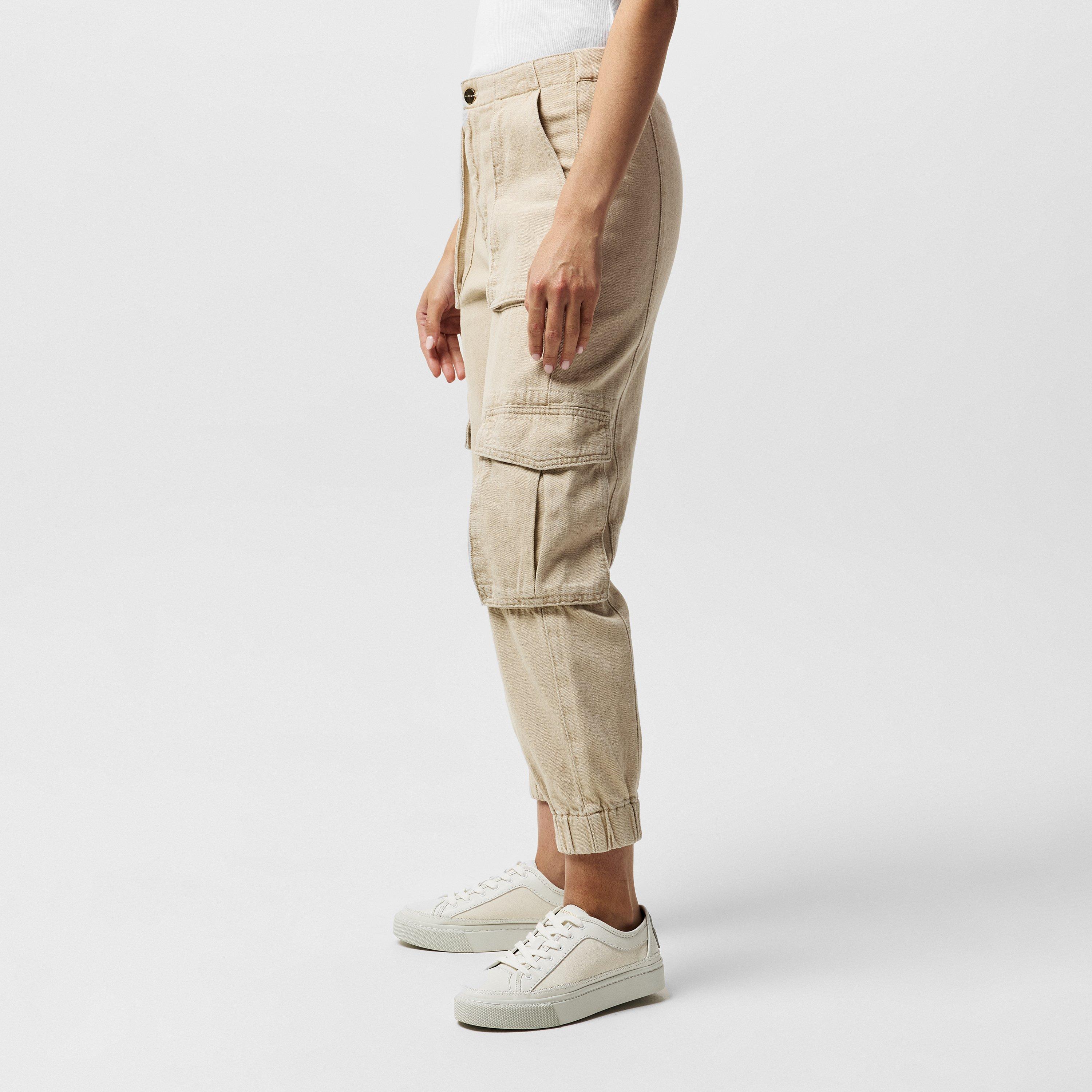 Natural White - AllSaints - Women's Frieda Cuffed Jeans - 2