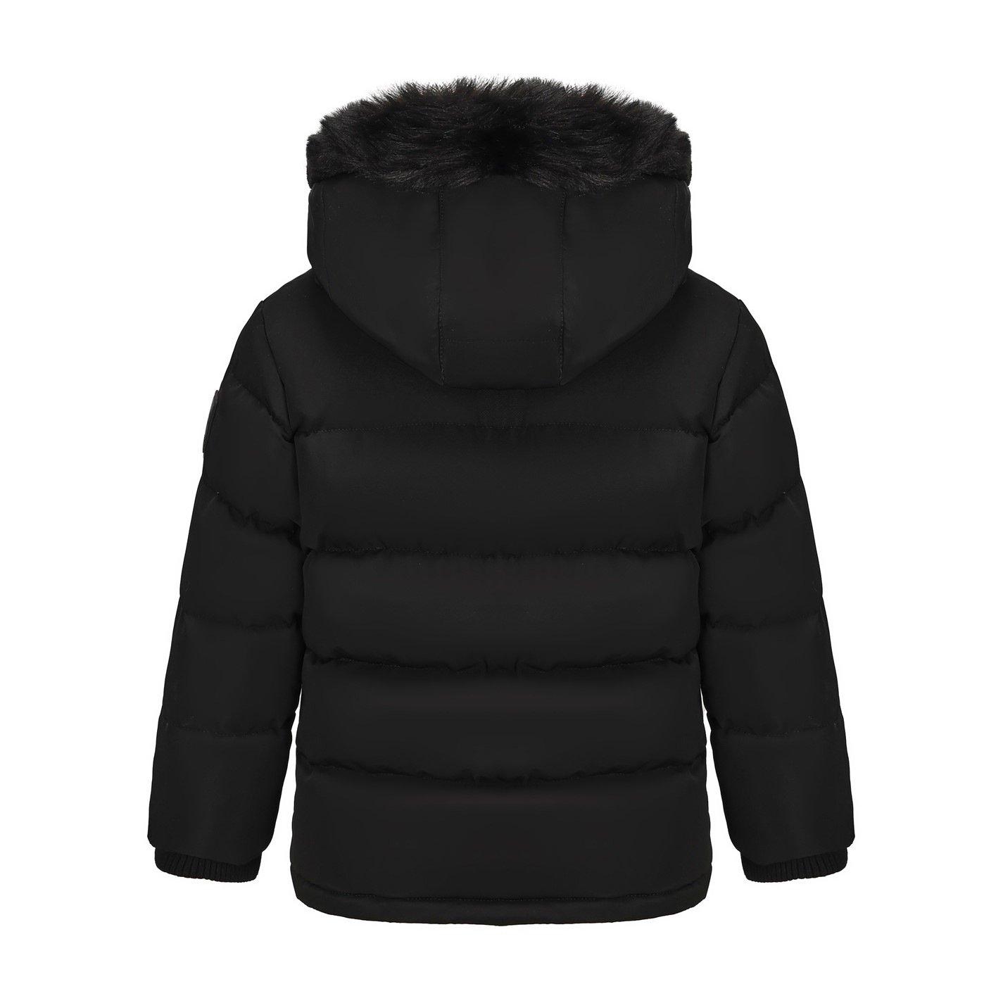 Zwart - SoulCal - 2 Zip Bubble Jacket Infants - 3