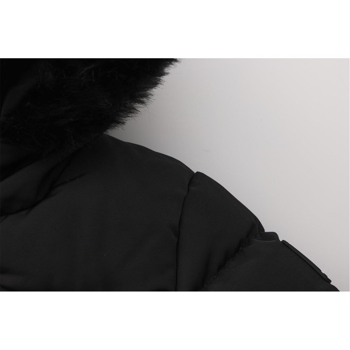 Zwart - SoulCal - 2 Zip Bubble Jacket Infants - 6