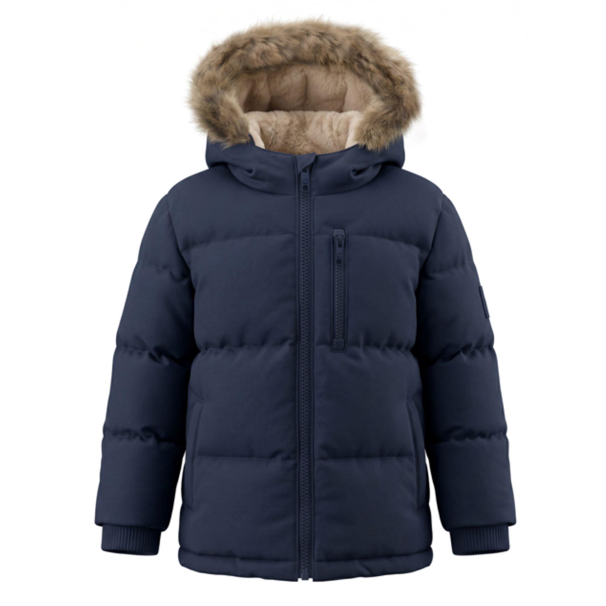 SoulCal Kids  2 Zip Bubble Hooded Long Sleeve Short Puffer Jacket